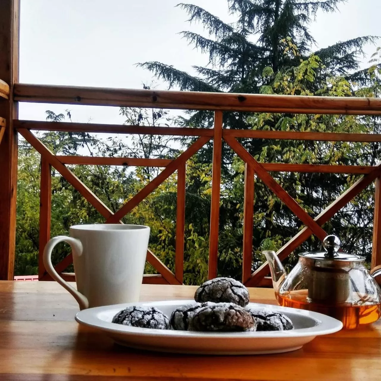 Coffee/tea facilities in Soham's Chateau De Naggar - Manali