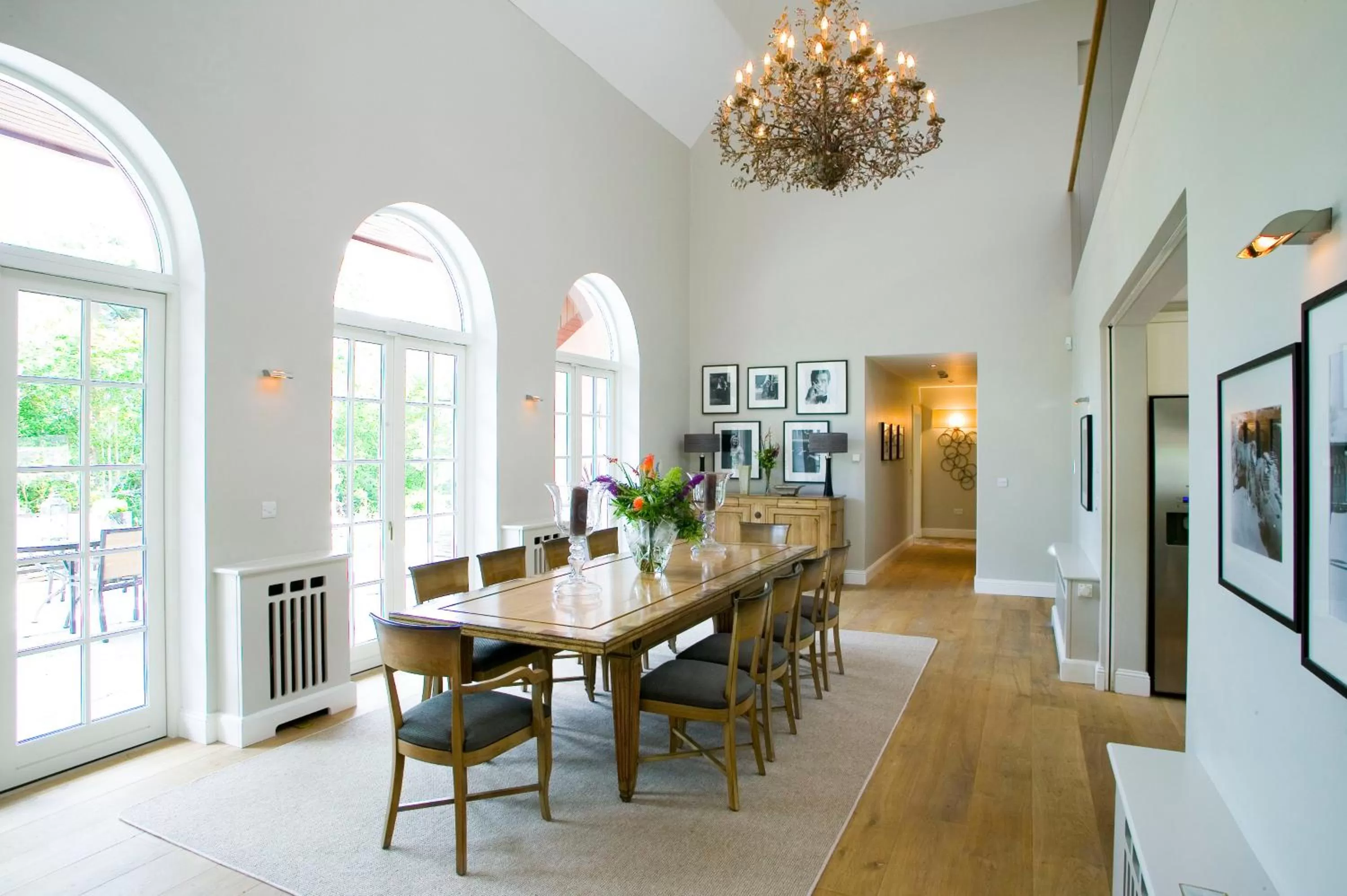 Dining area in Sheen Falls Lodge
