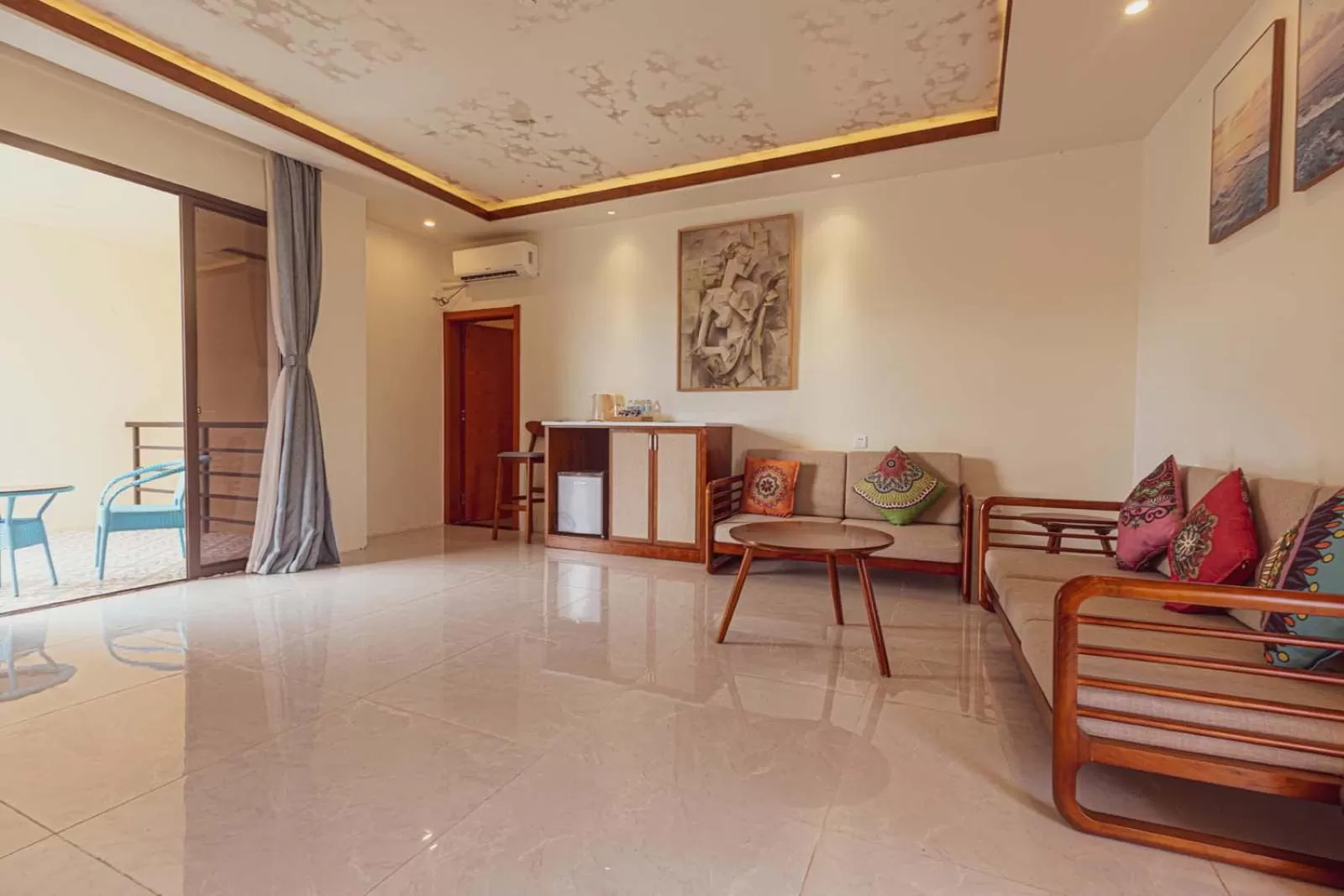 Living room in Amphitrite Resort