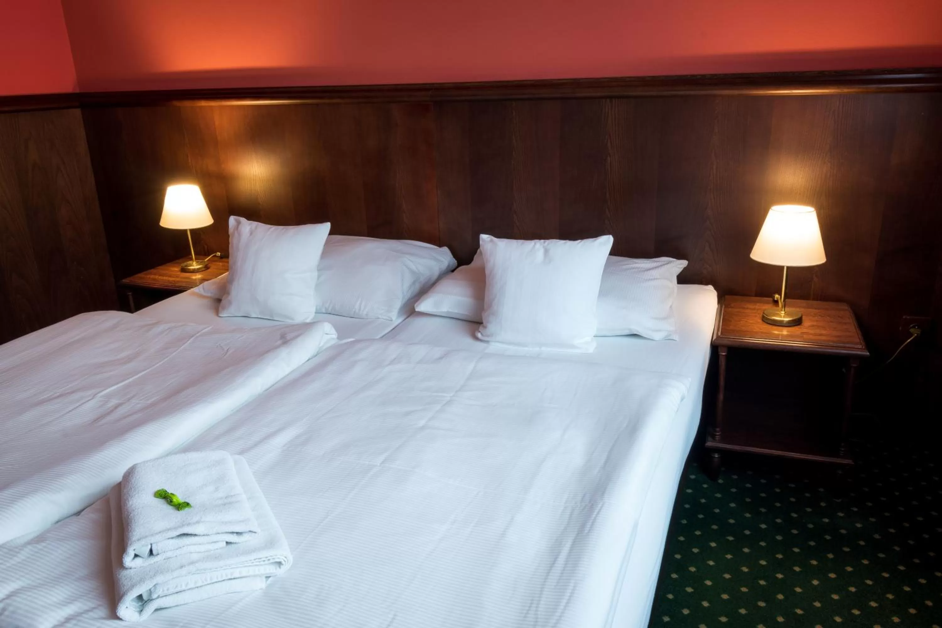 Bed in Hotel U Hejtmana Šarovce