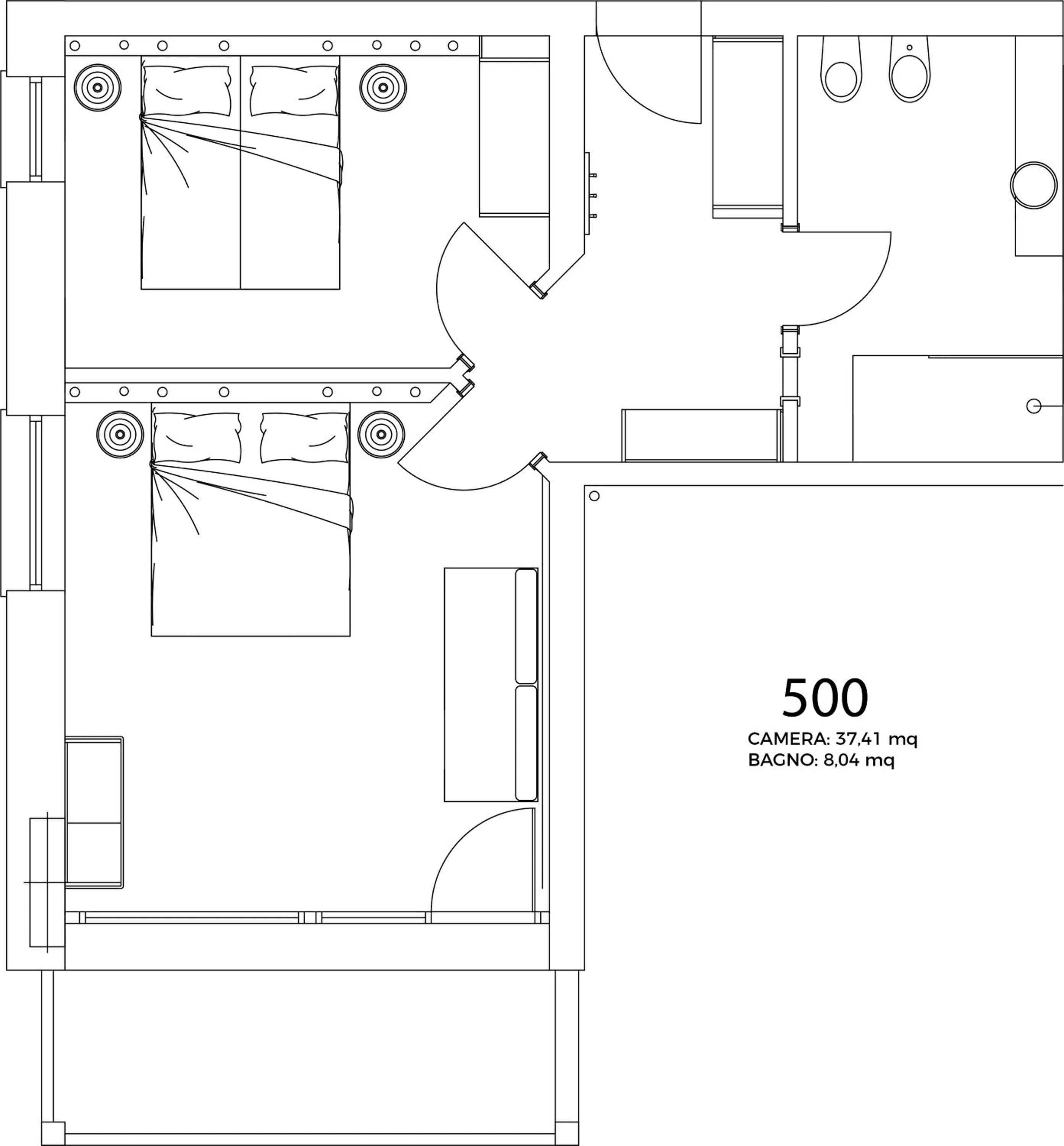 Floor plan in Francesin Active Hotel