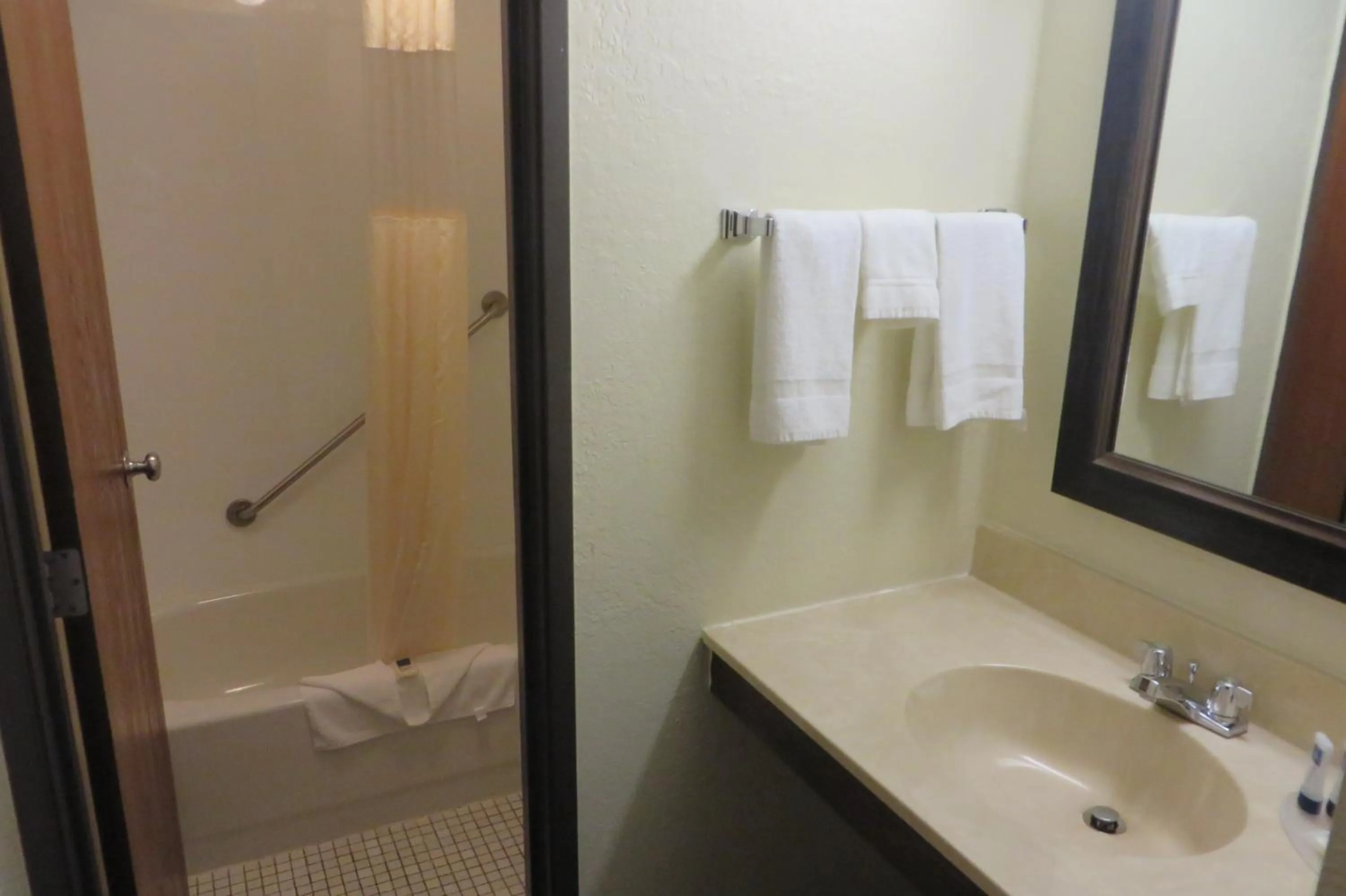 Shower in AmericInn by Wyndham Forest Lake
