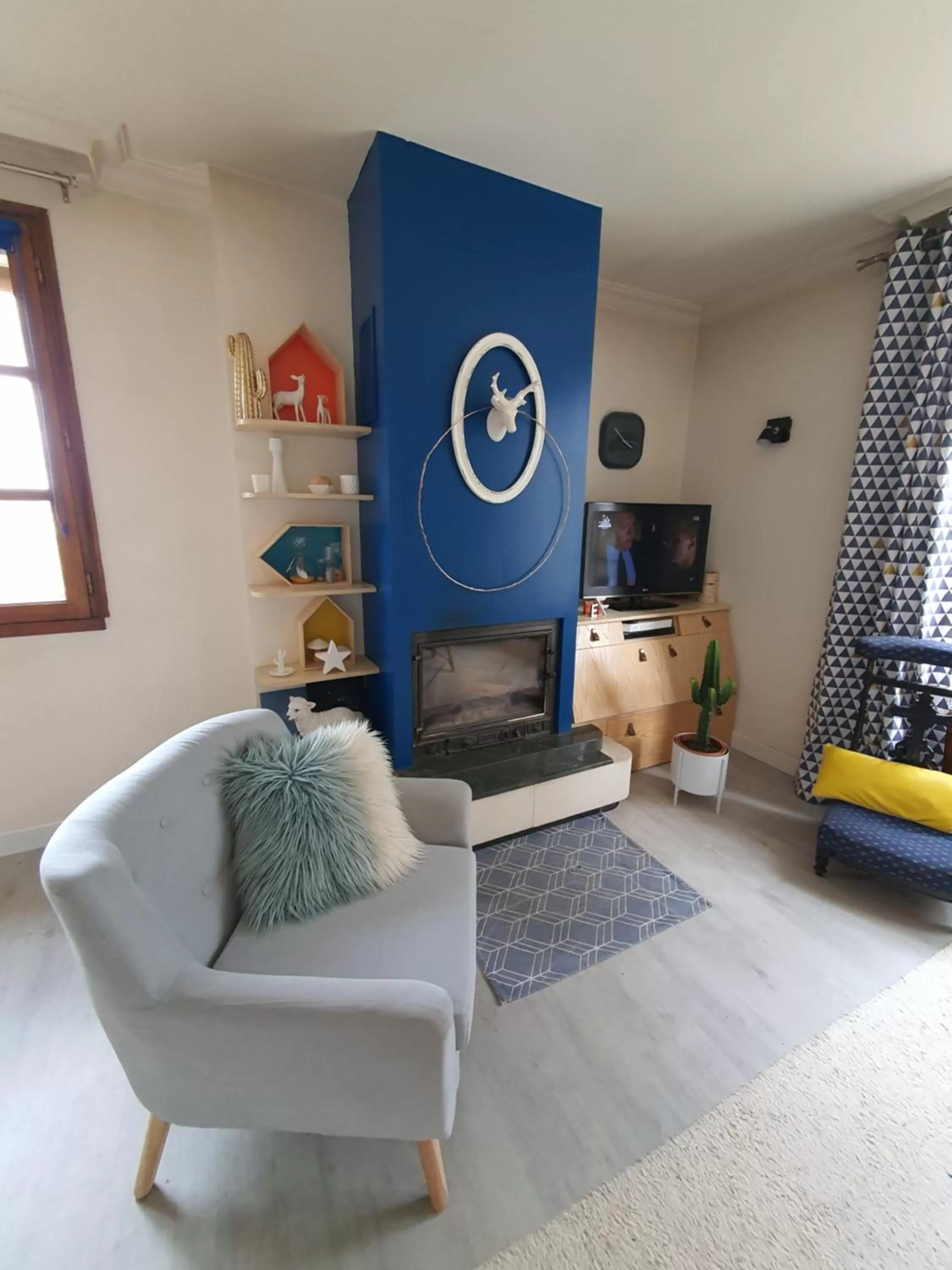Living room in A l'Ecole Buissonnière, chambre d'hôtes en Sidobre