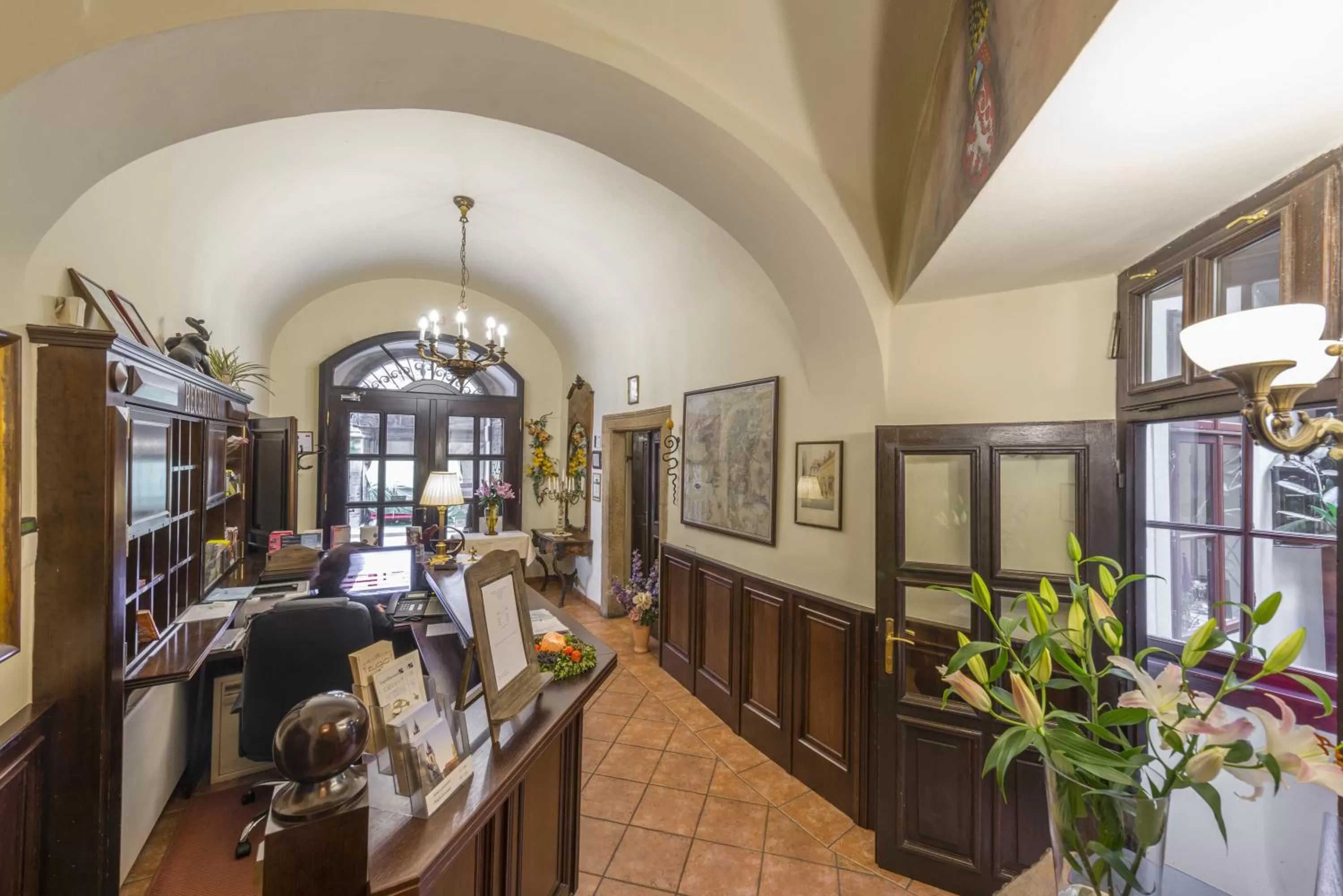 Lobby or reception in Hotel Cerny Slon