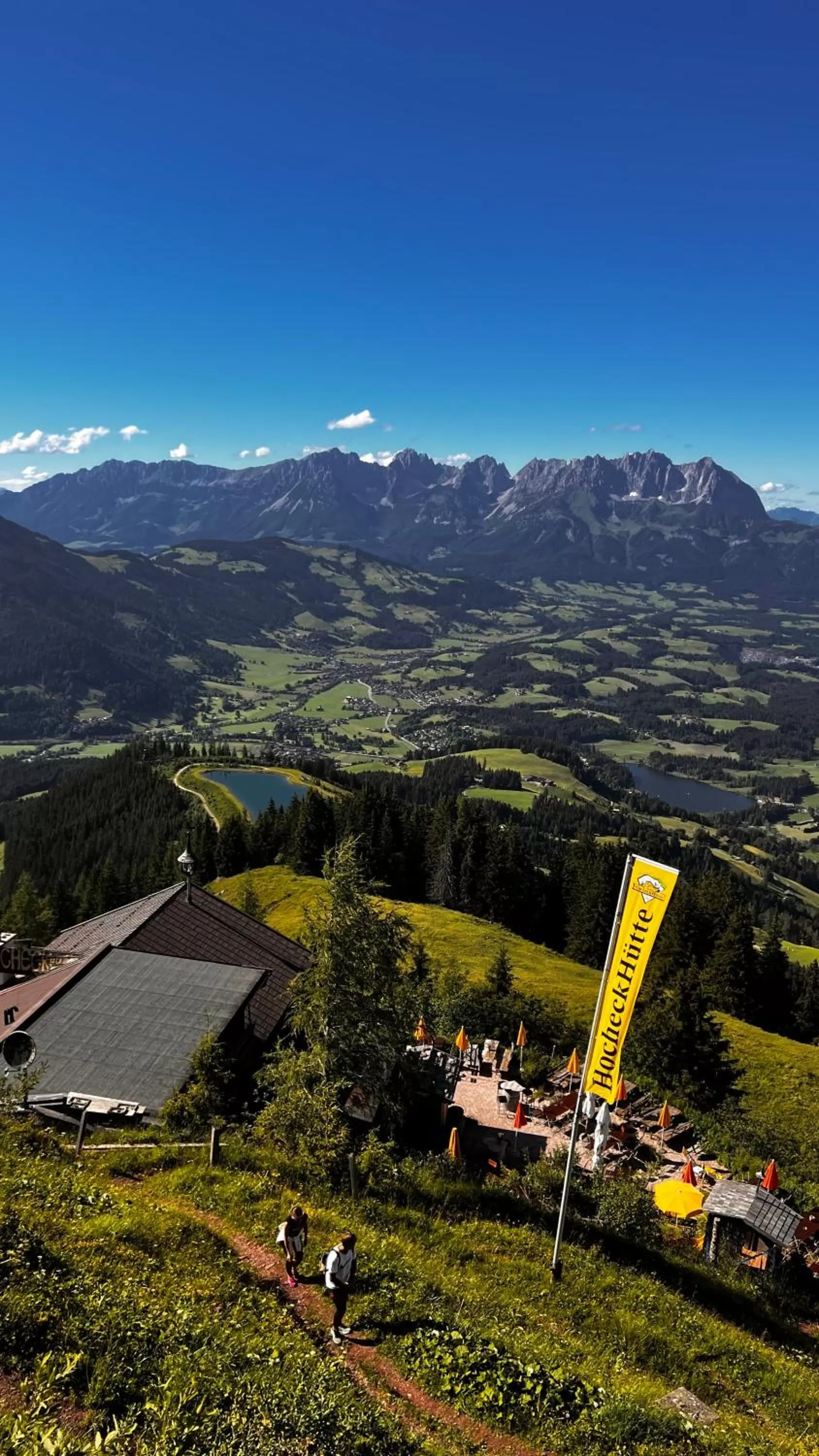 Hocheckhuette On Top of the Kitzbuehel Hahnenkamm Mountain