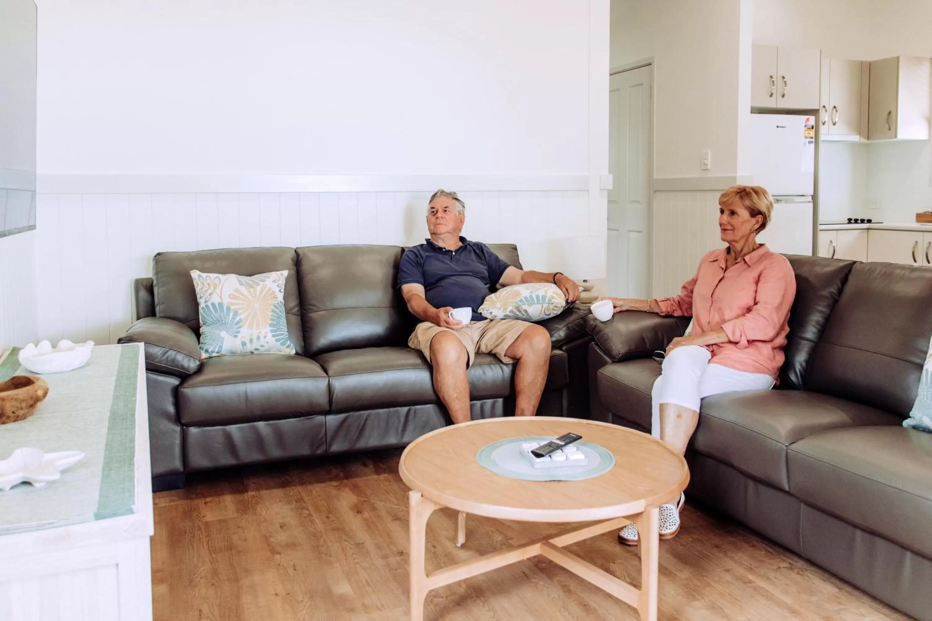 Living room in Woolgoolga Beach Holiday Park