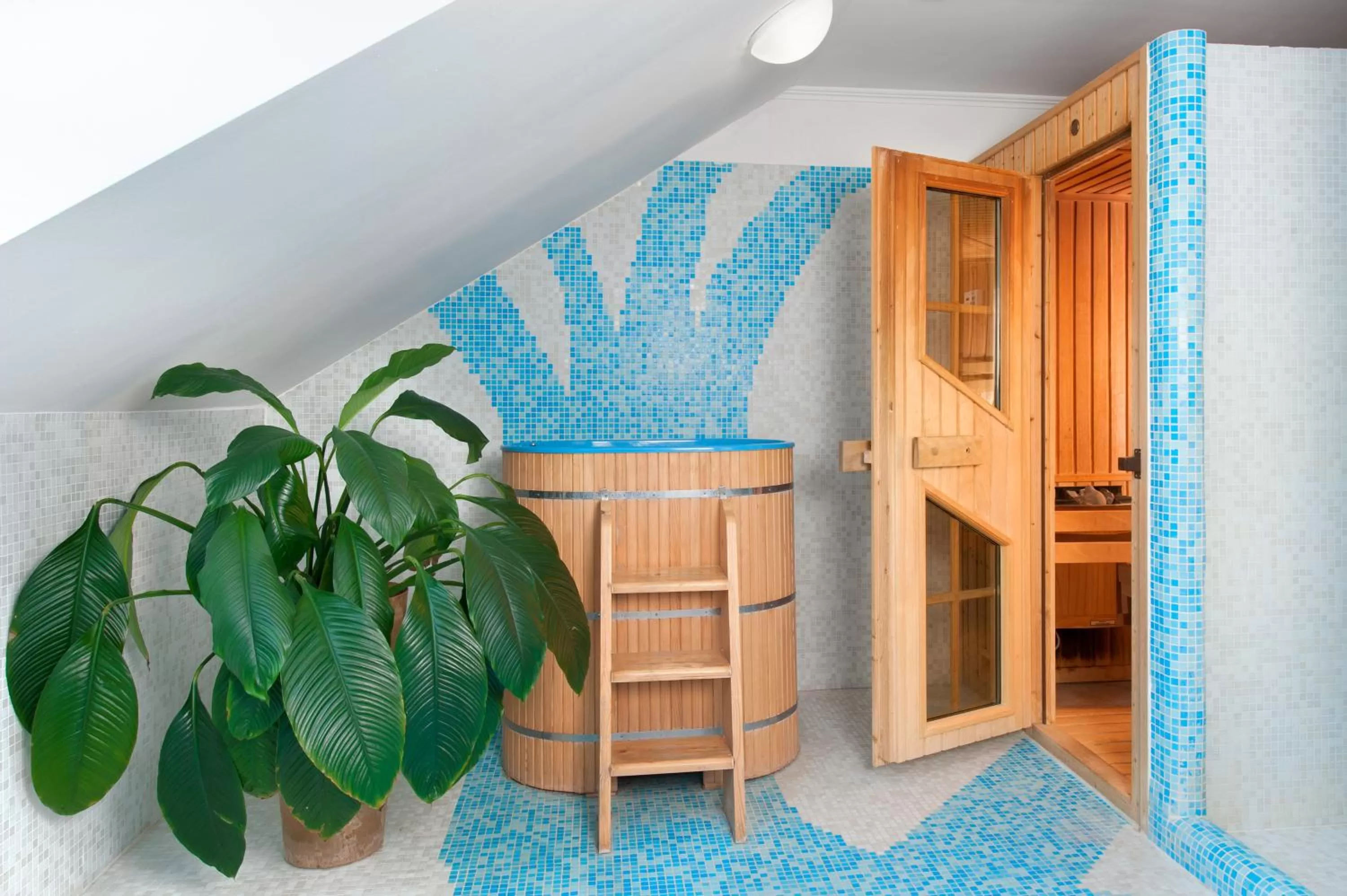 Sauna, Bed in April hotel Panorama