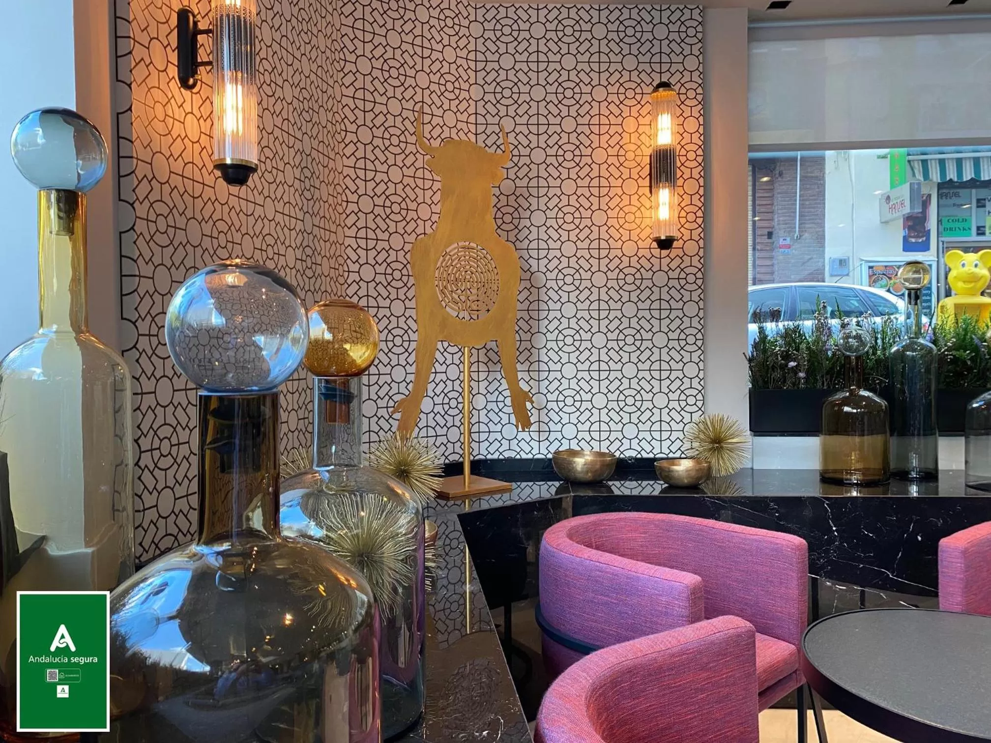 Lounge or bar in Hotel América Sevilla