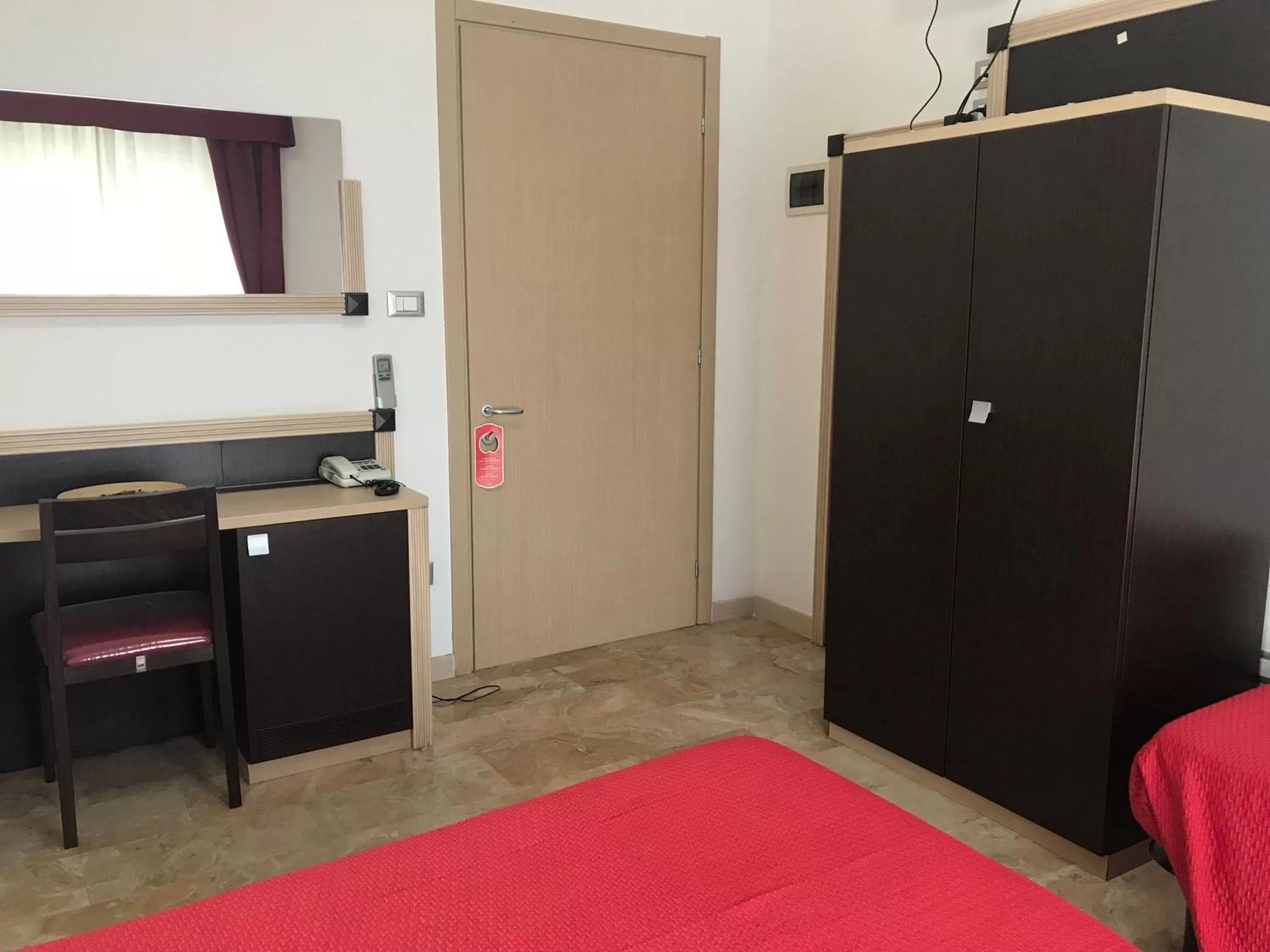 Bedroom, Bed in Rosso Di Sera