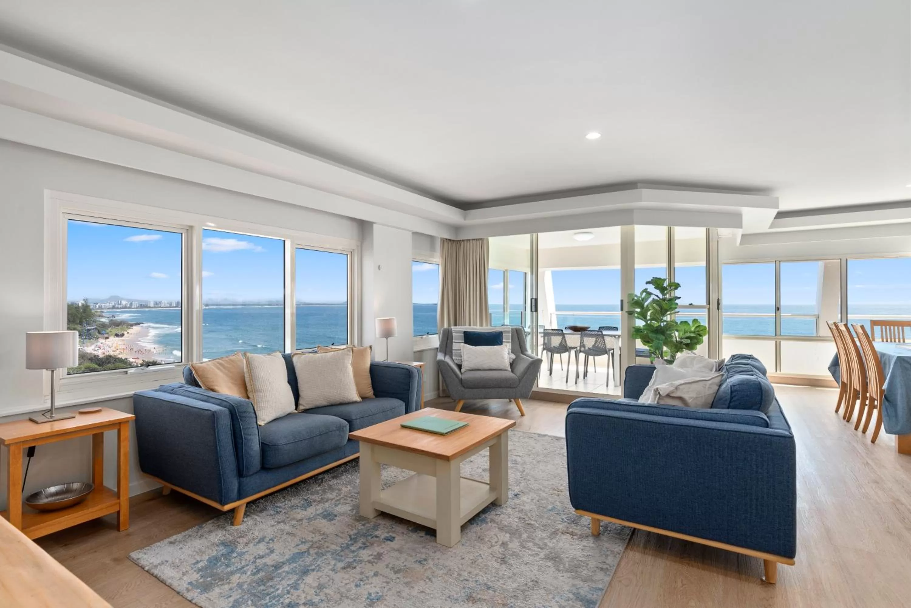 Living room in 84 The Spit Holiday Apartments