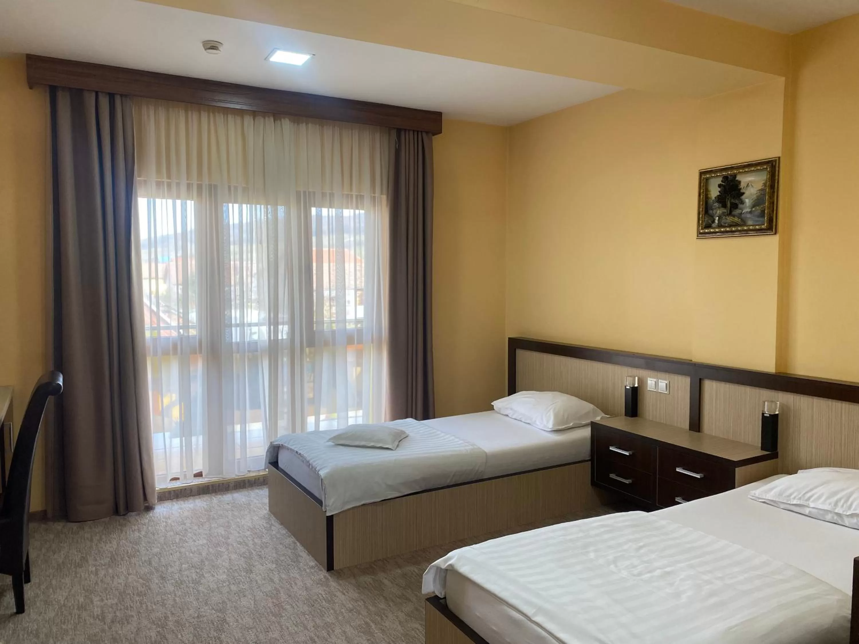 Bed in Hotel Edelweiss