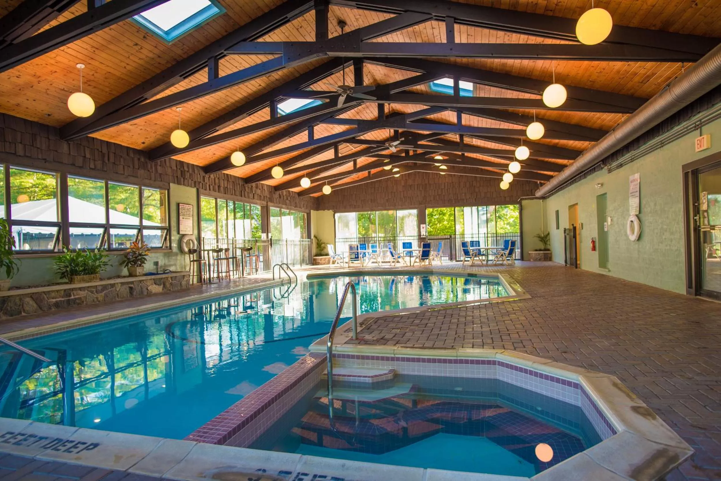Swimming pool in Bayside Resort, Lake George NY