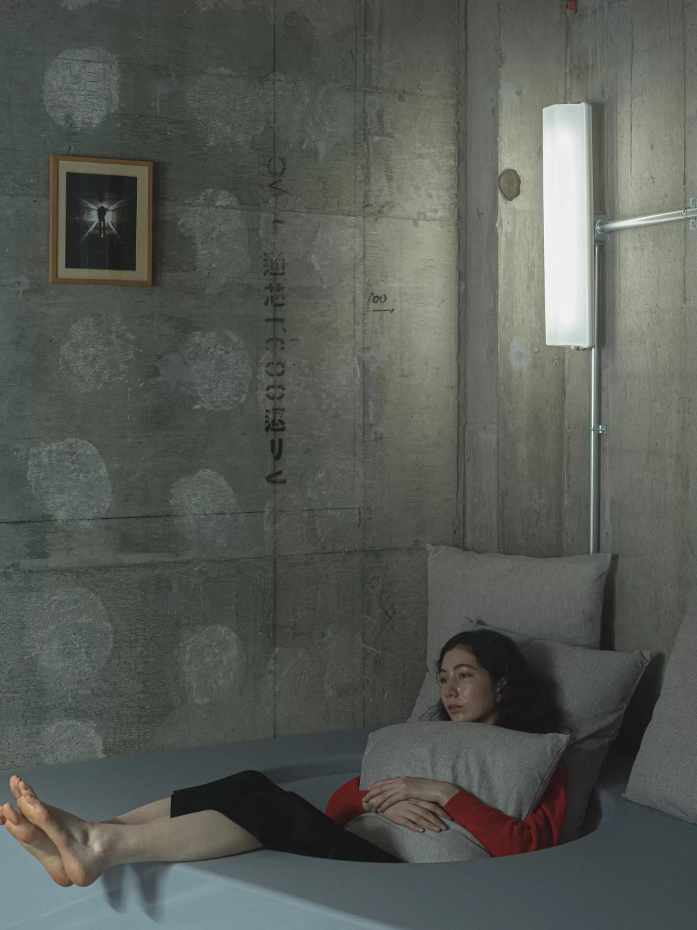 Seating area, Bed in BnA WALL