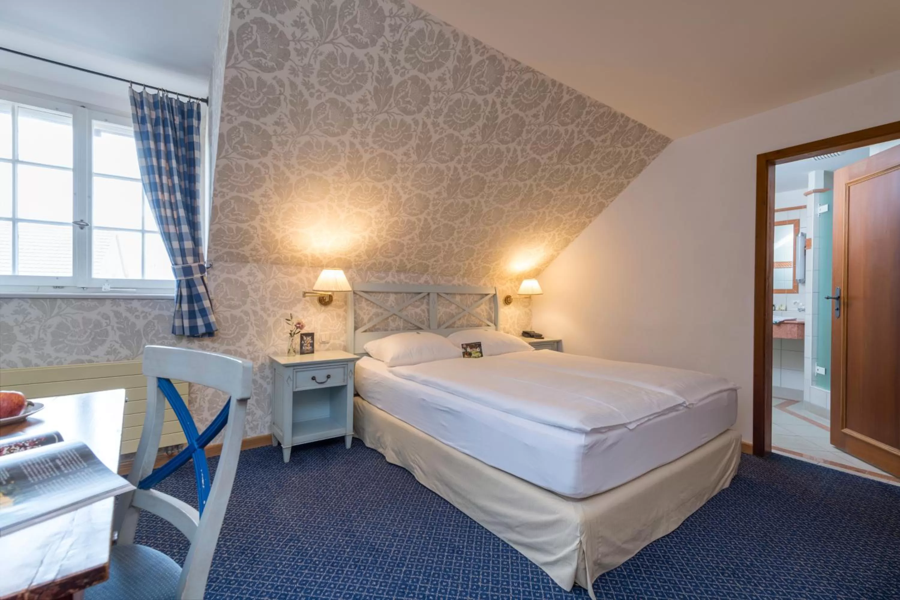 Photo of the whole room, Bed in Hotel & Restaurant Alte Rheinmühle