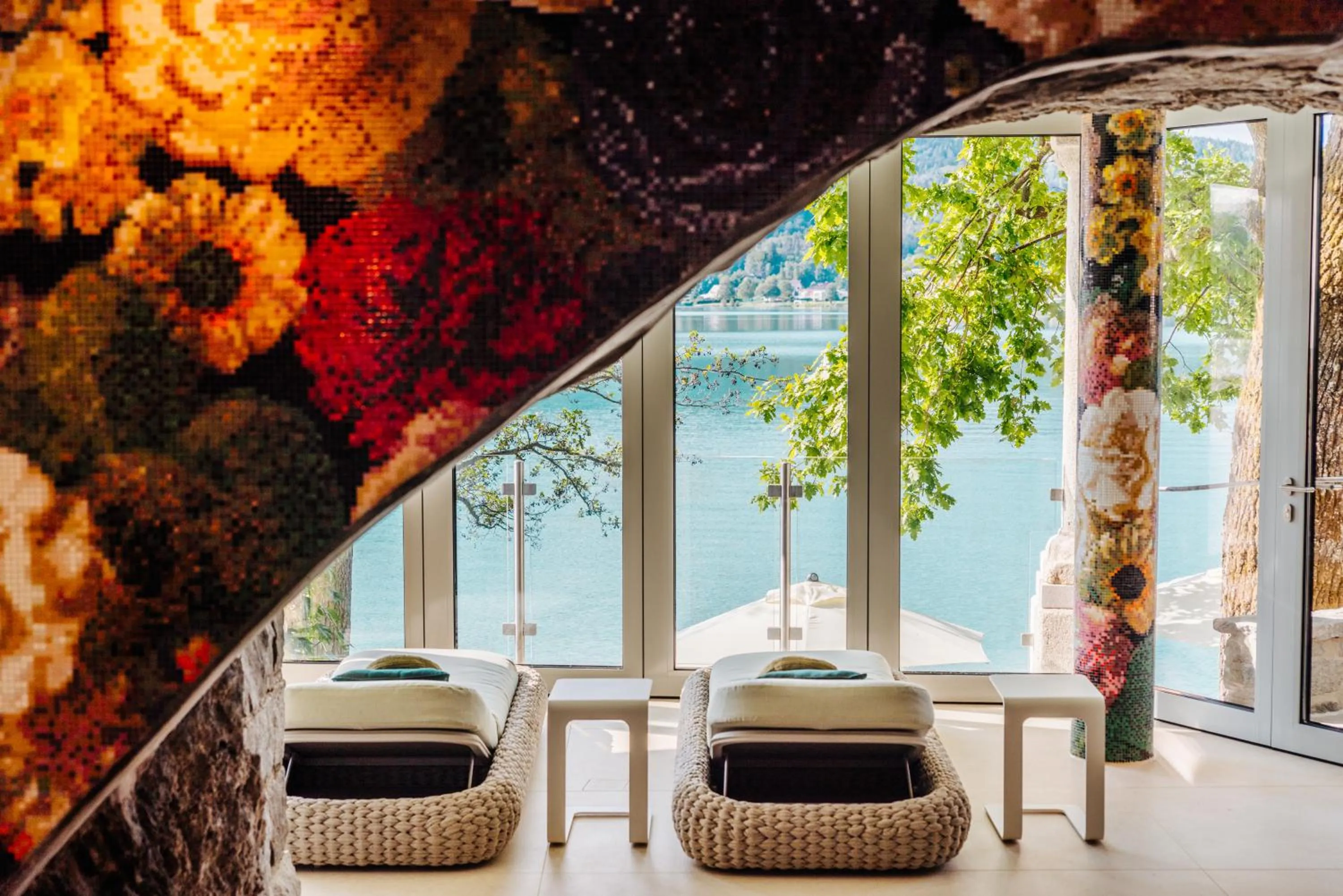 Spa and wellness centre/facilities in Hotel Schloss Seefels