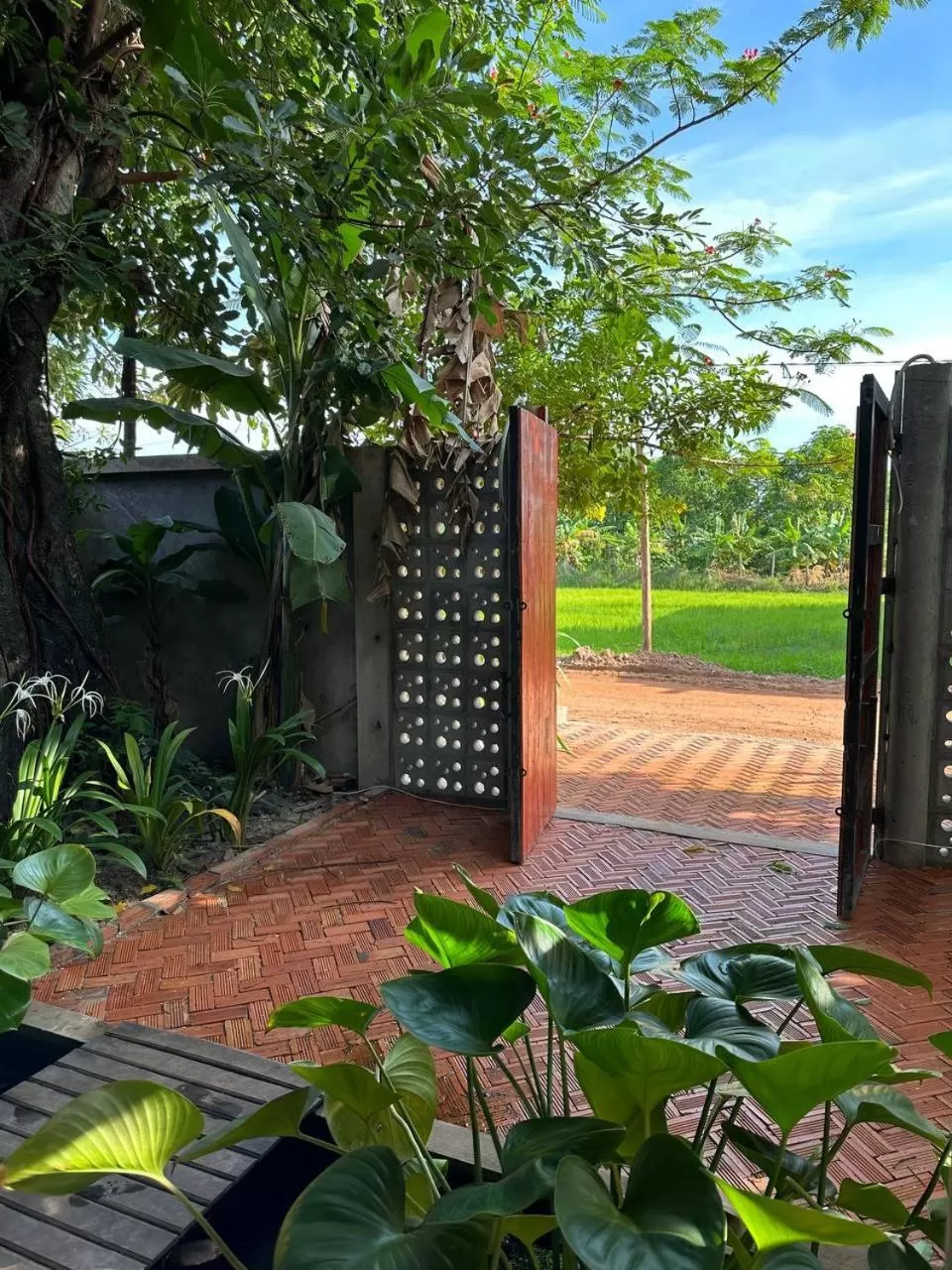 Garden in Dontrei Villa Angkor