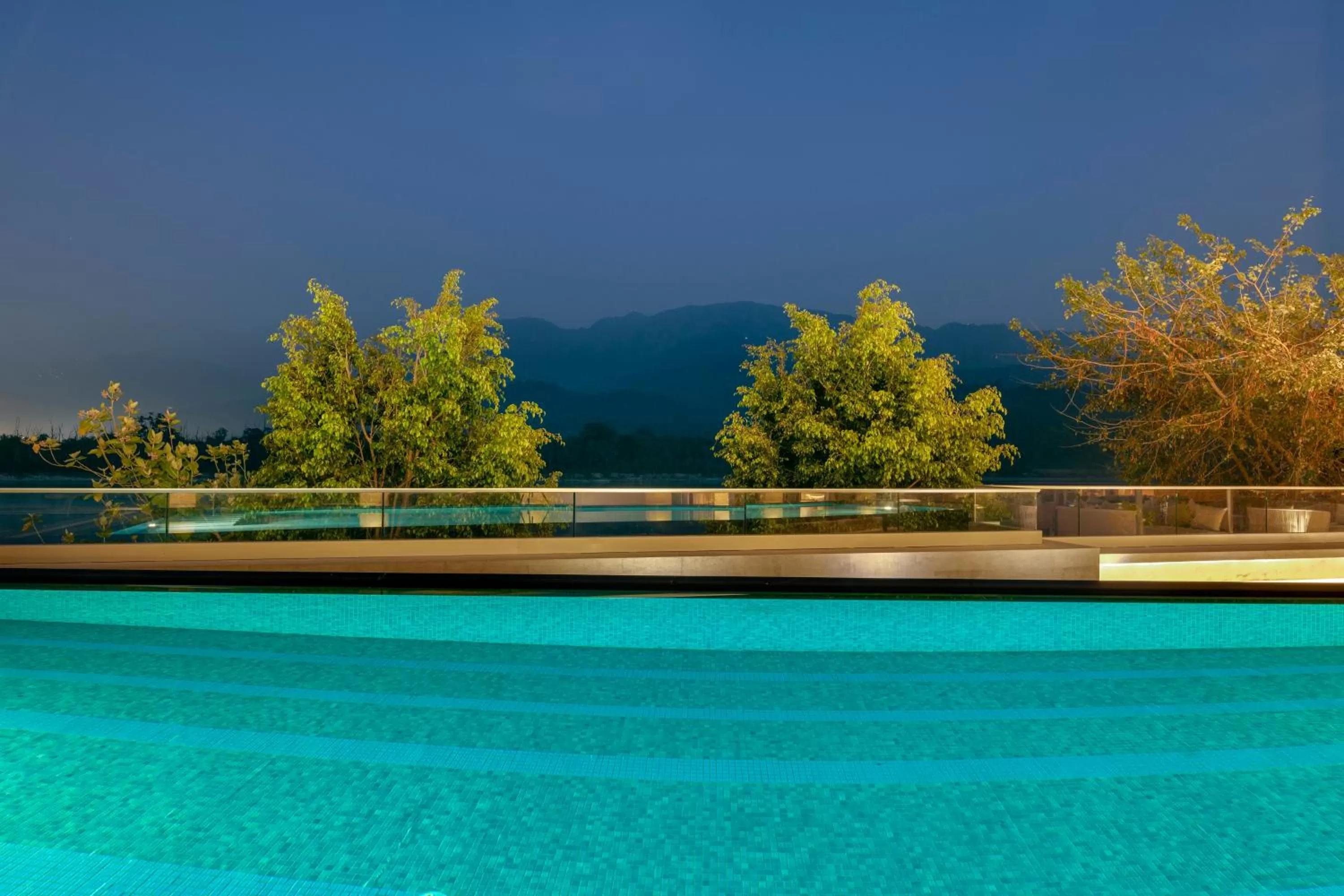 Swimming pool in Modi Yoga Retreat Rishikesh