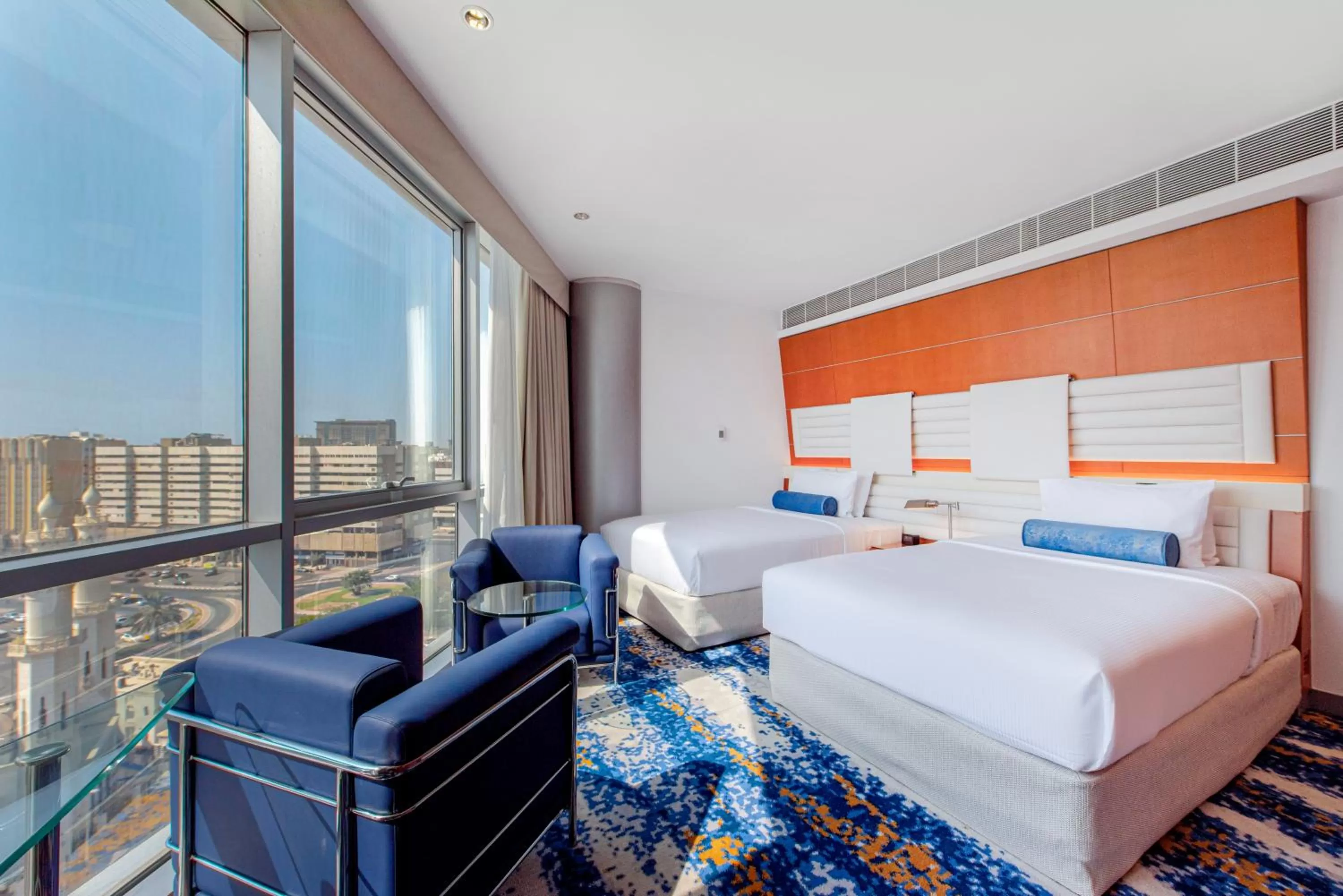 Deluxe Twin Room with Creek View in Golden Sands Boutique Hotel-Dubai Creek