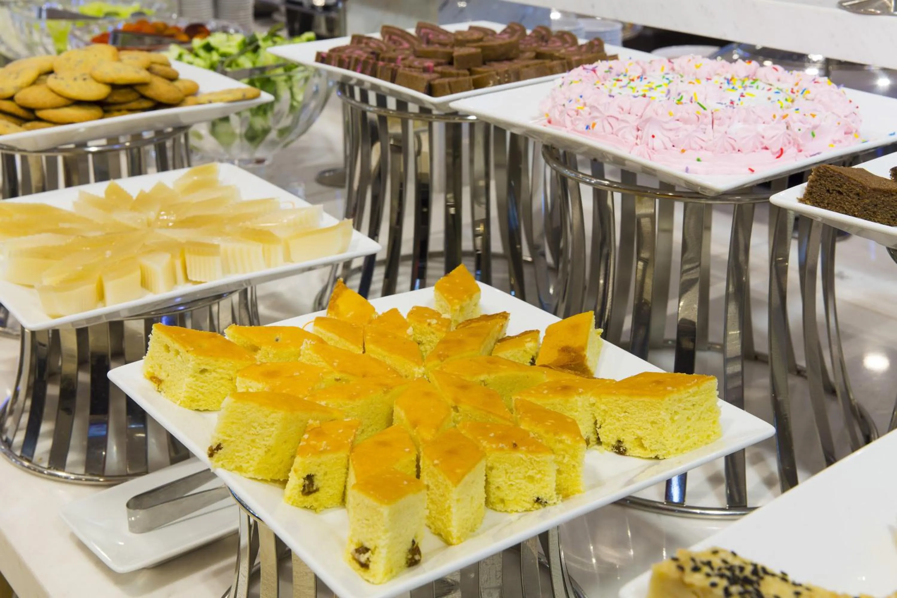 Buffet breakfast in Dendro Gold Hotel