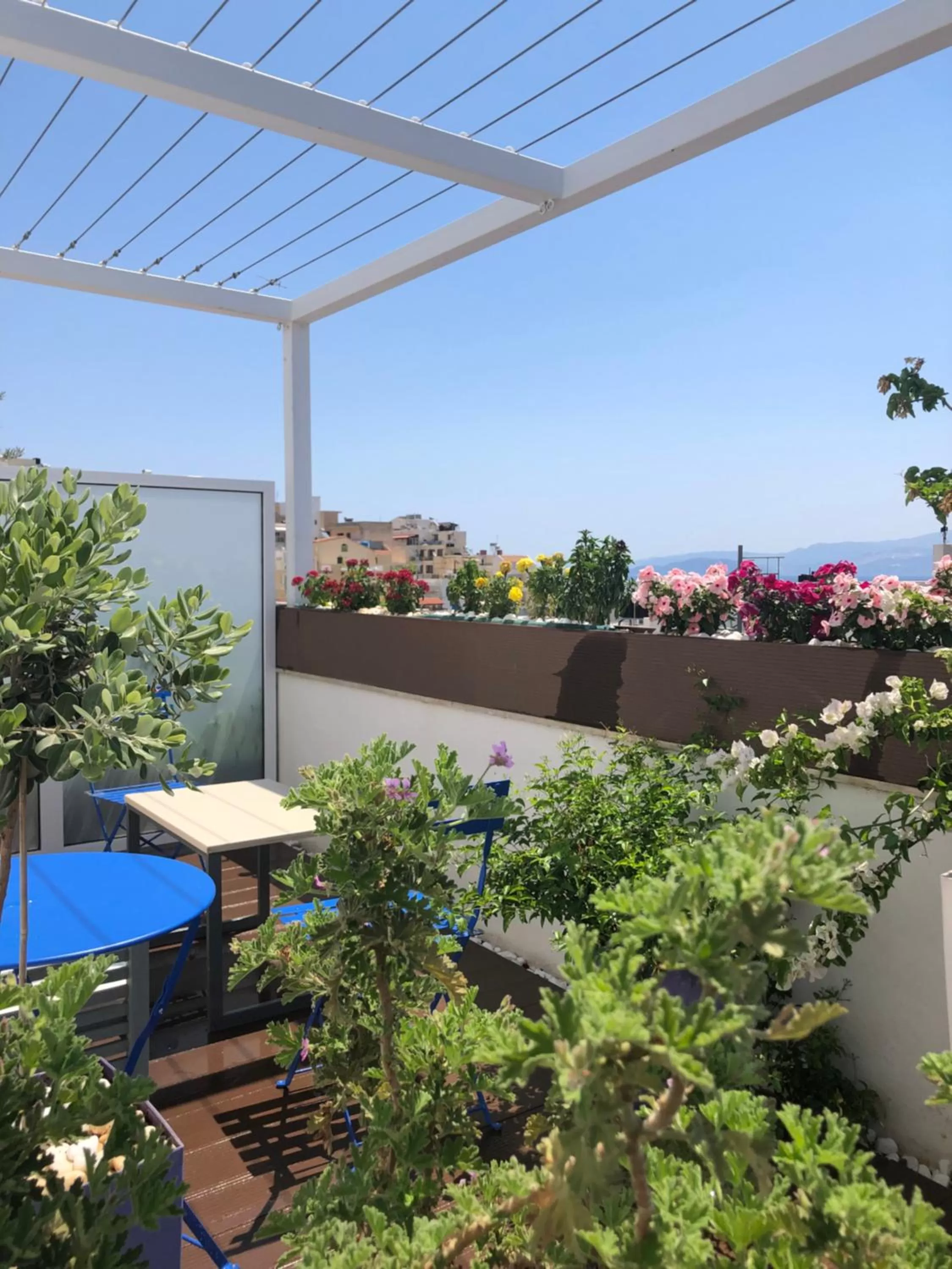 Patio in Ikaros Art Hotel