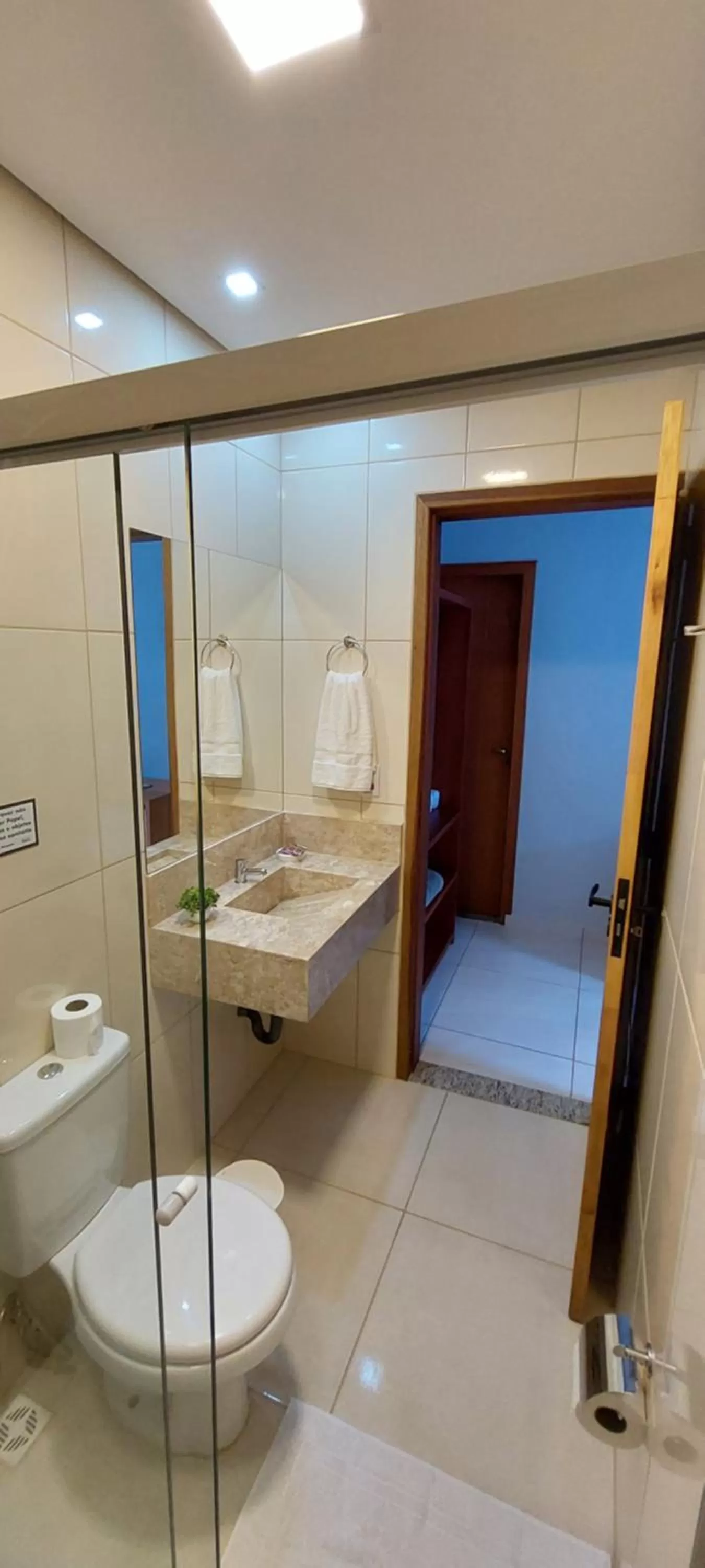 Bathroom in Pousada das Saíras