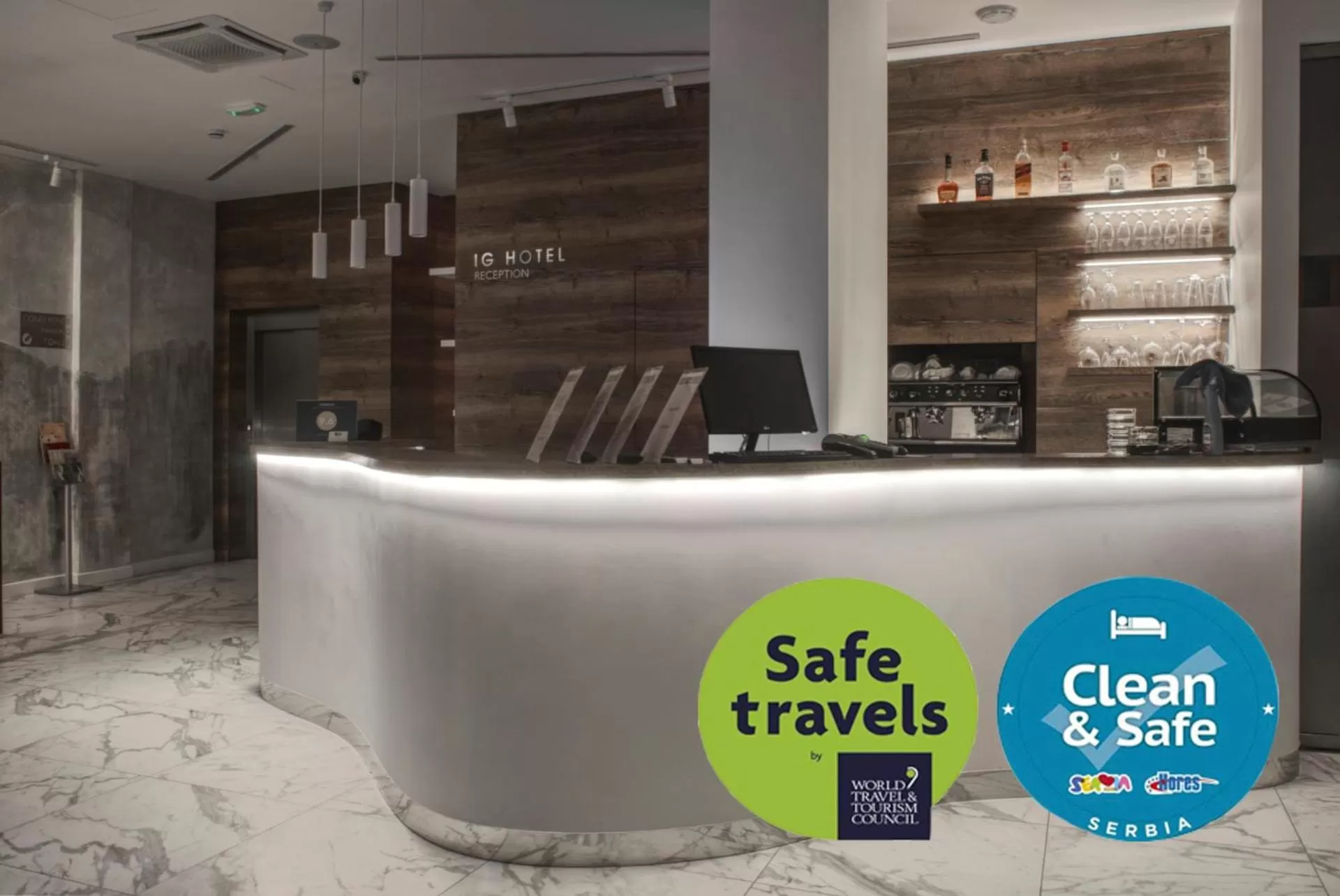 Lobby or reception in IG Hotel