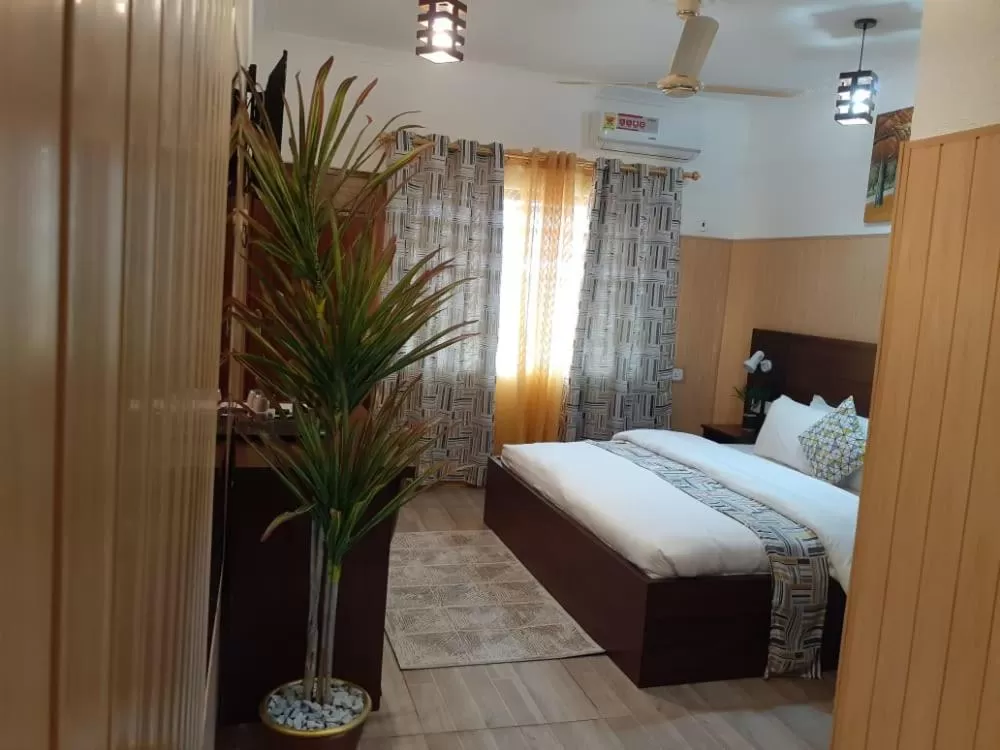 Bed in Hans Cottage Botel