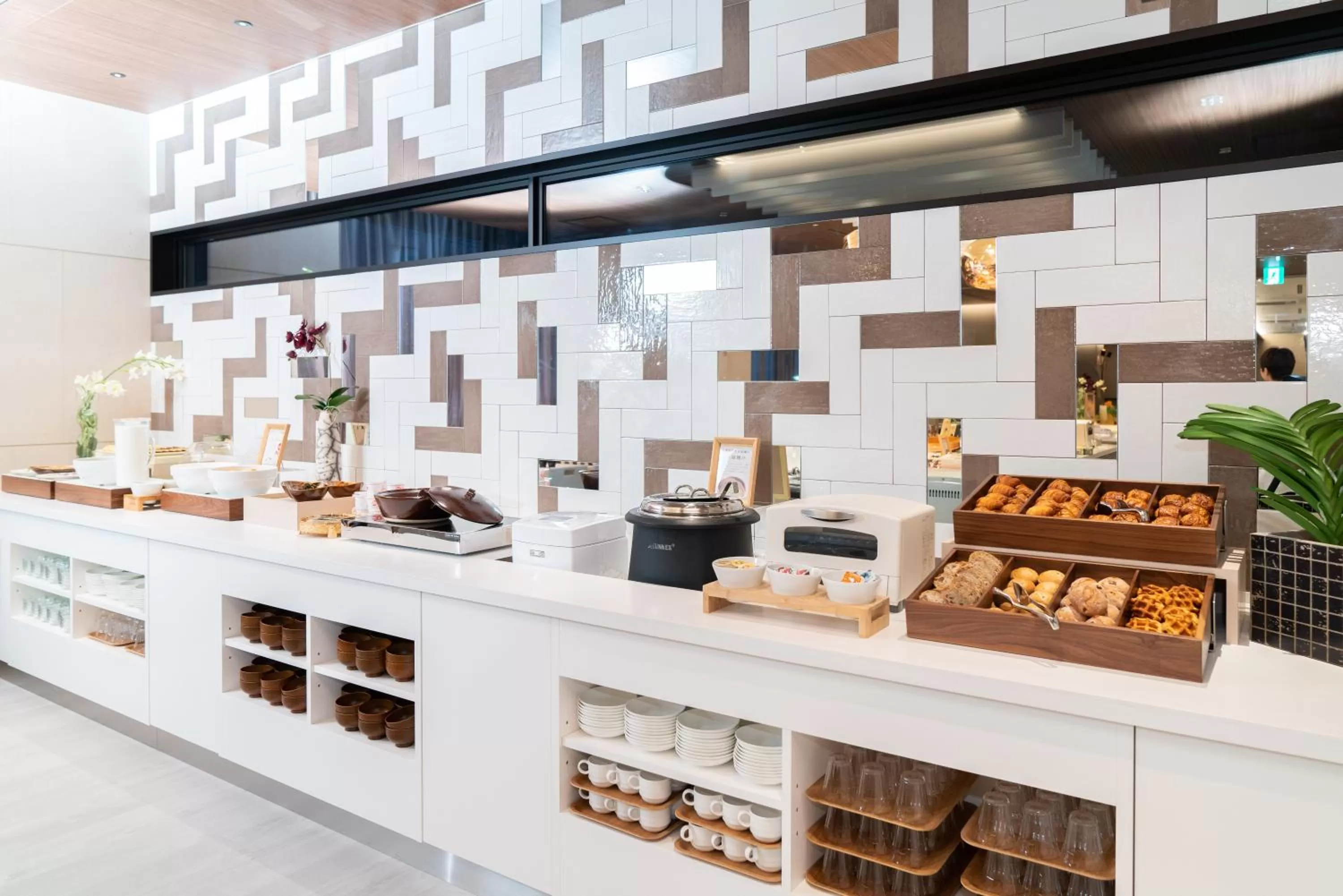 Buffet breakfast in Vessel Hotel Campana Nagoya