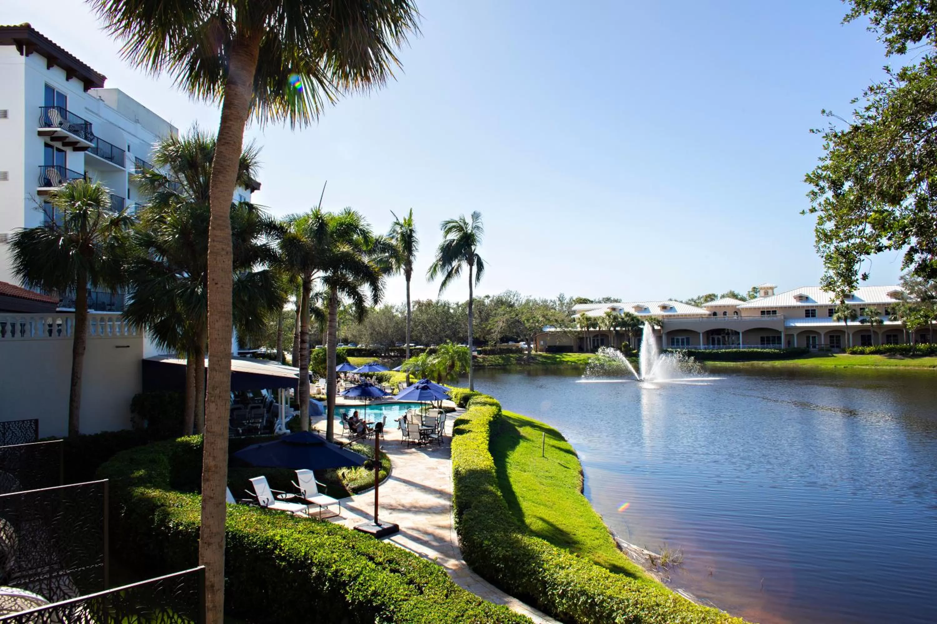 Pool view in Inn at Pelican Bay