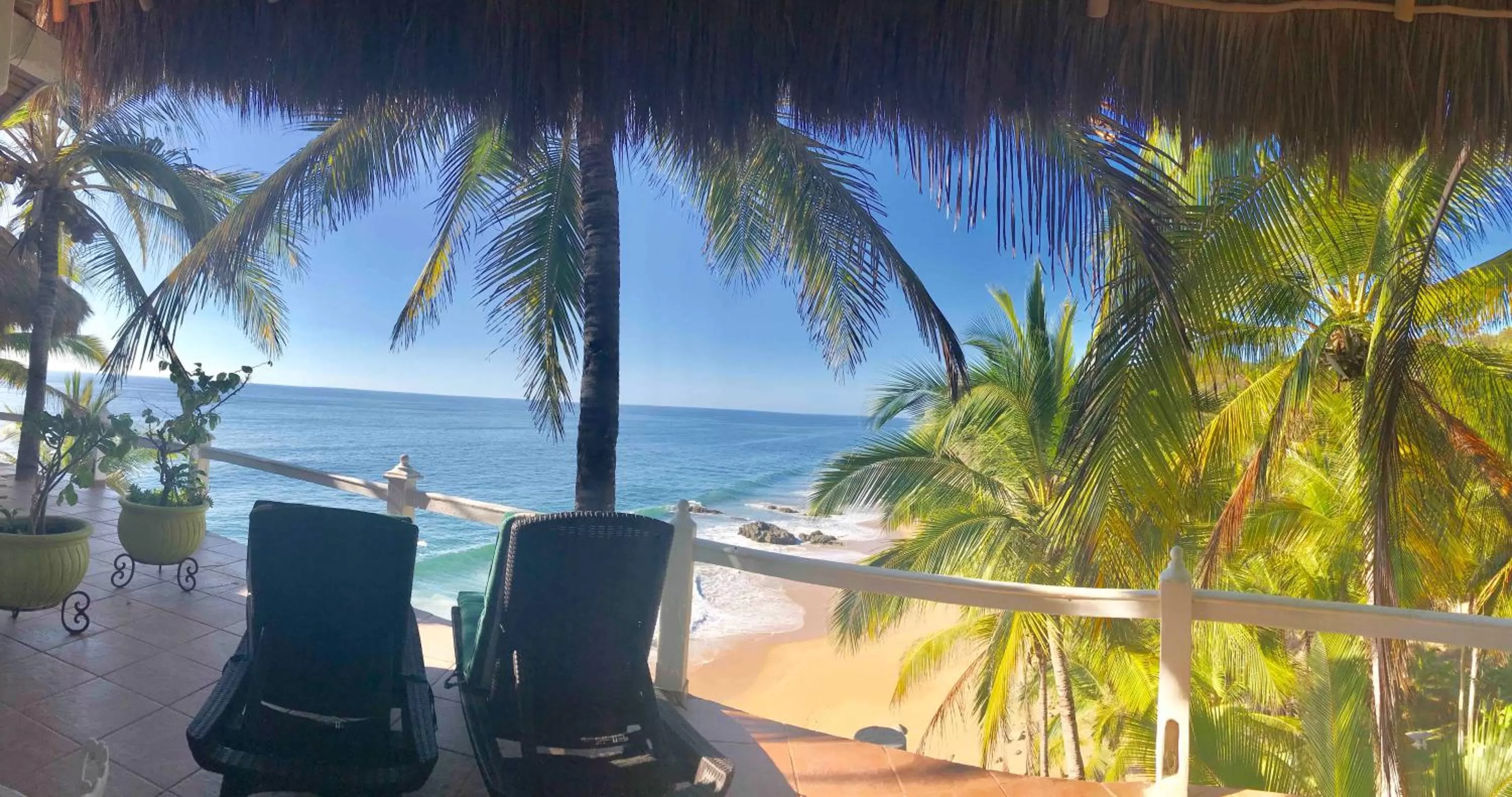 Sea view in Bungalows Lydia San Pancho