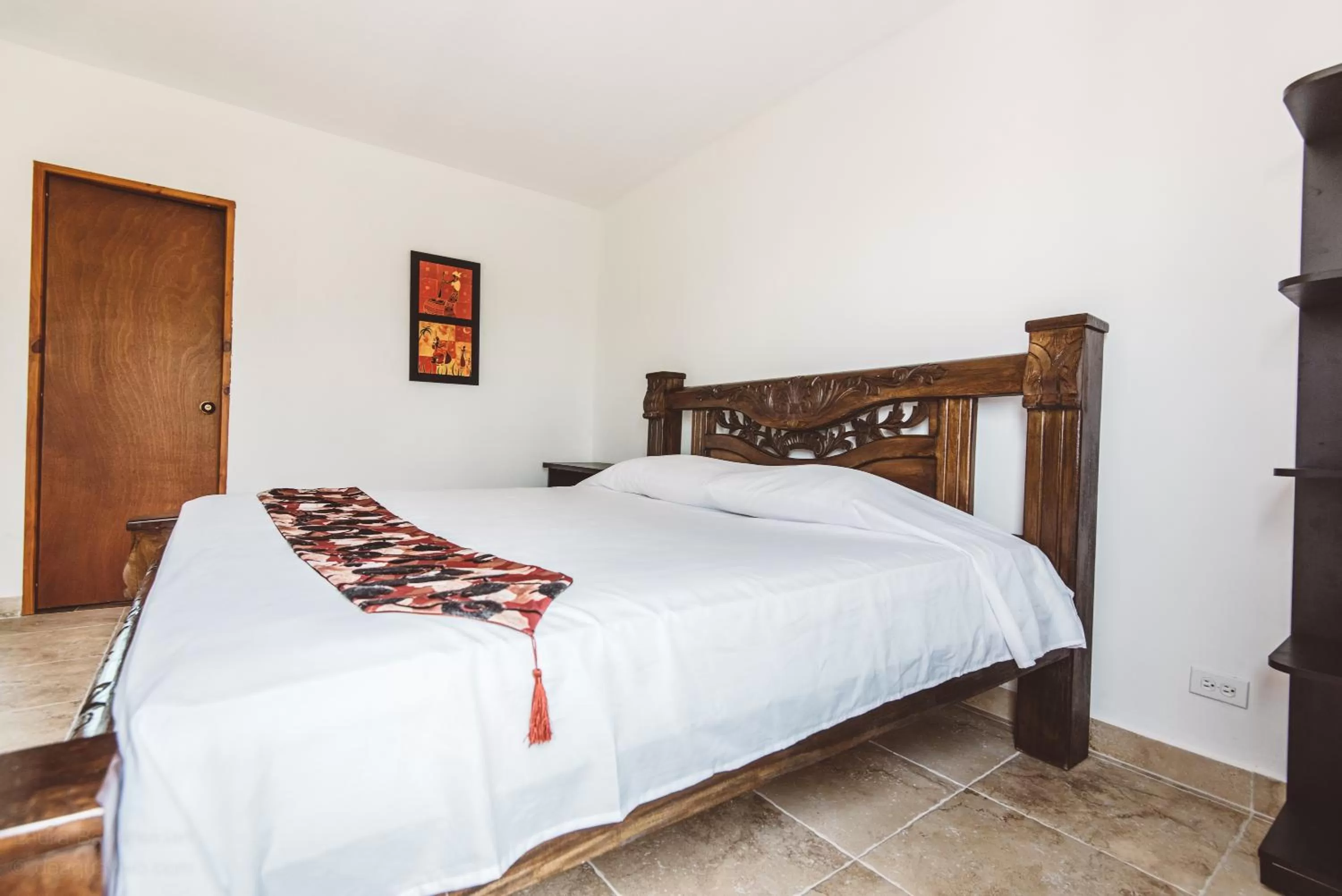 Bed in The Rock House Eco