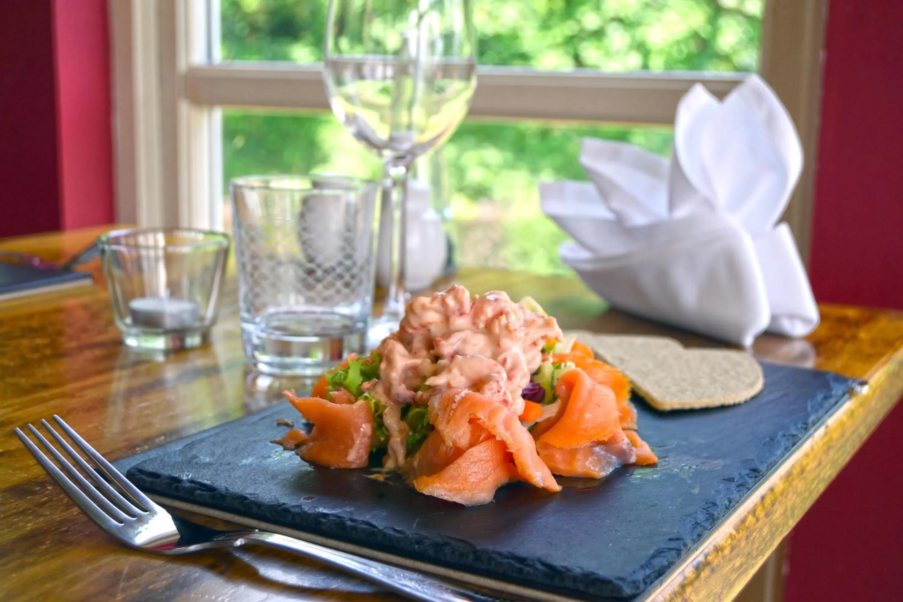 Food close-up in Bridge of Cally Hotel