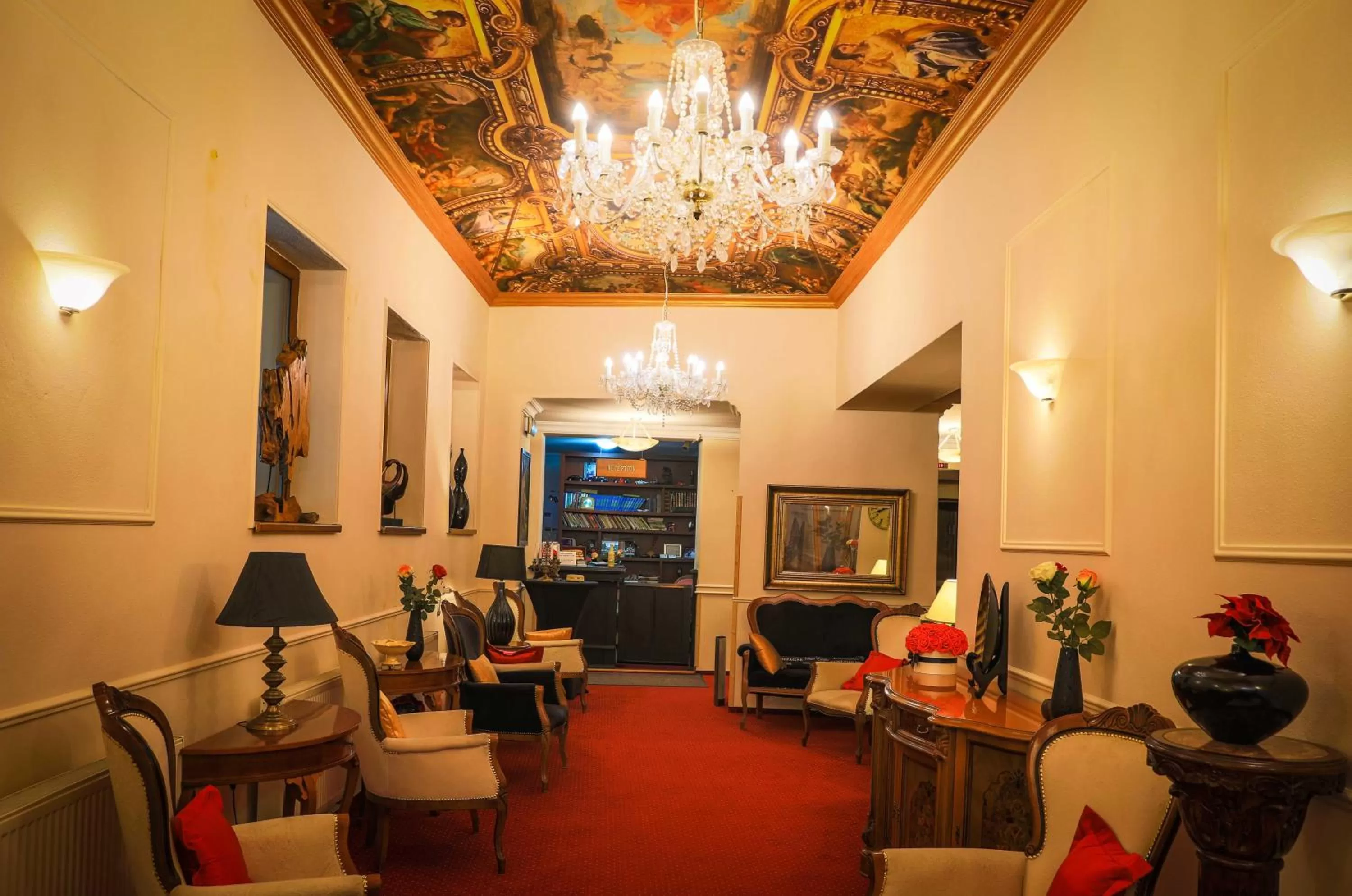 Lobby or reception in Hotel Capital with private wellness