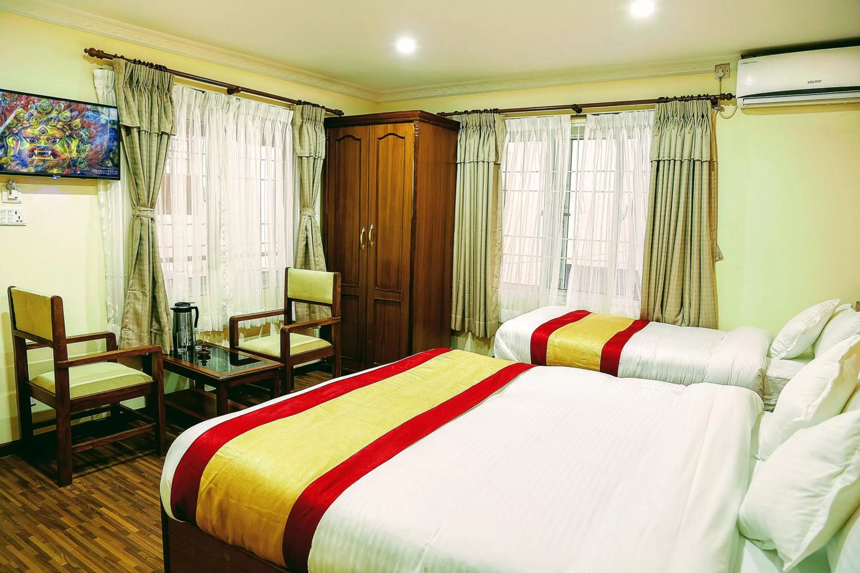 Bedroom, Bed in Kathmandu Garden Home