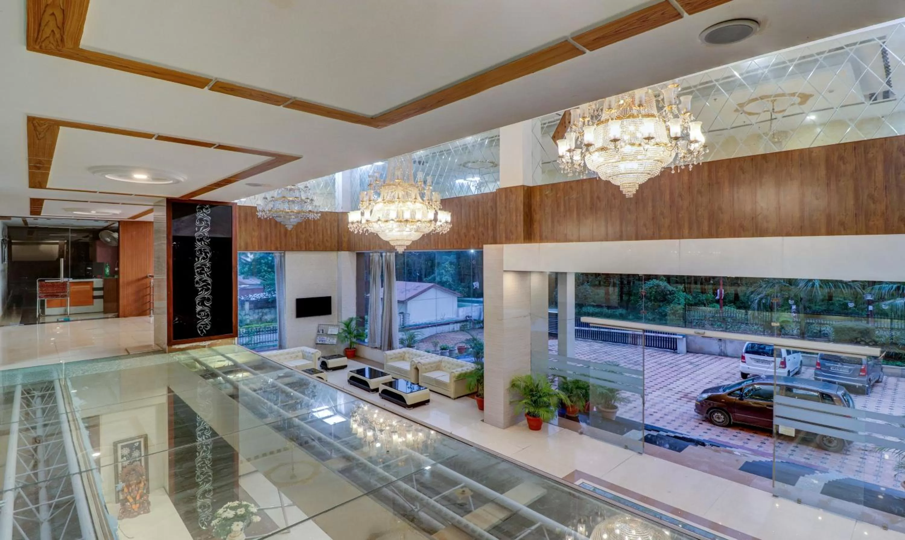 Seating area in Treebo Premium Pearl Avenue Banquets And Lawn