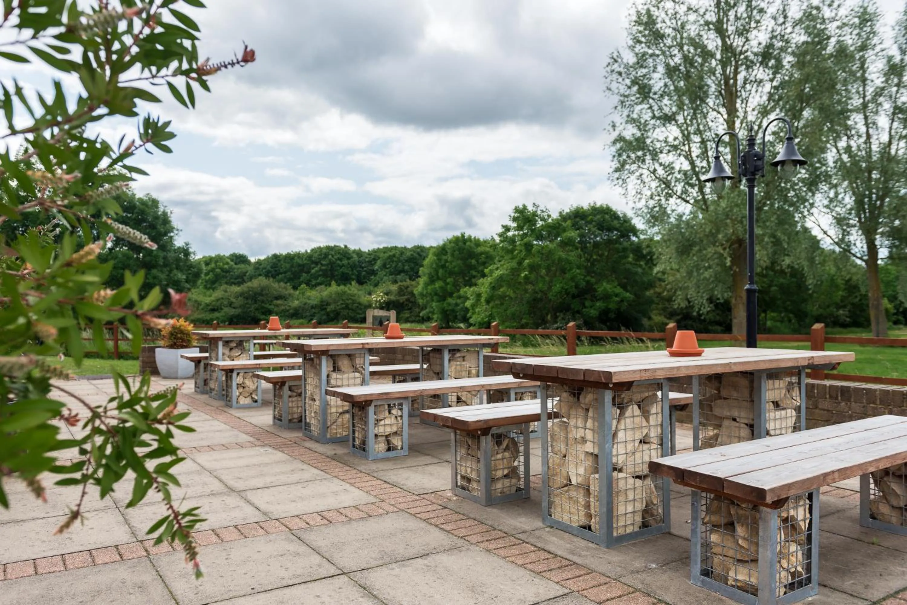 Patio in Dragonfly Hotel Peterborough