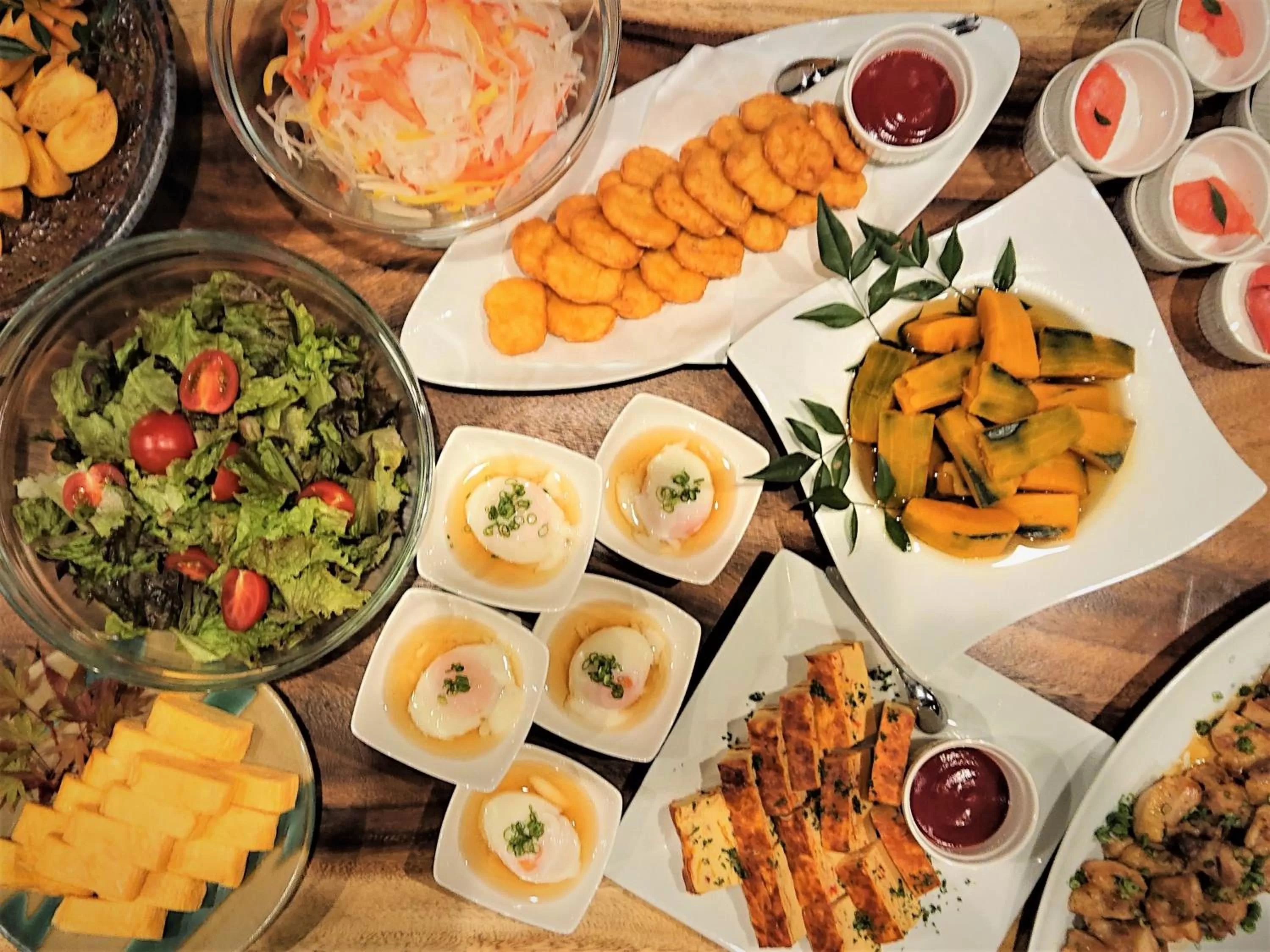 Breakfast in Green Rich Hotel Kurashiki Ekimae (Artificial hot spring Futamata Yunohana)