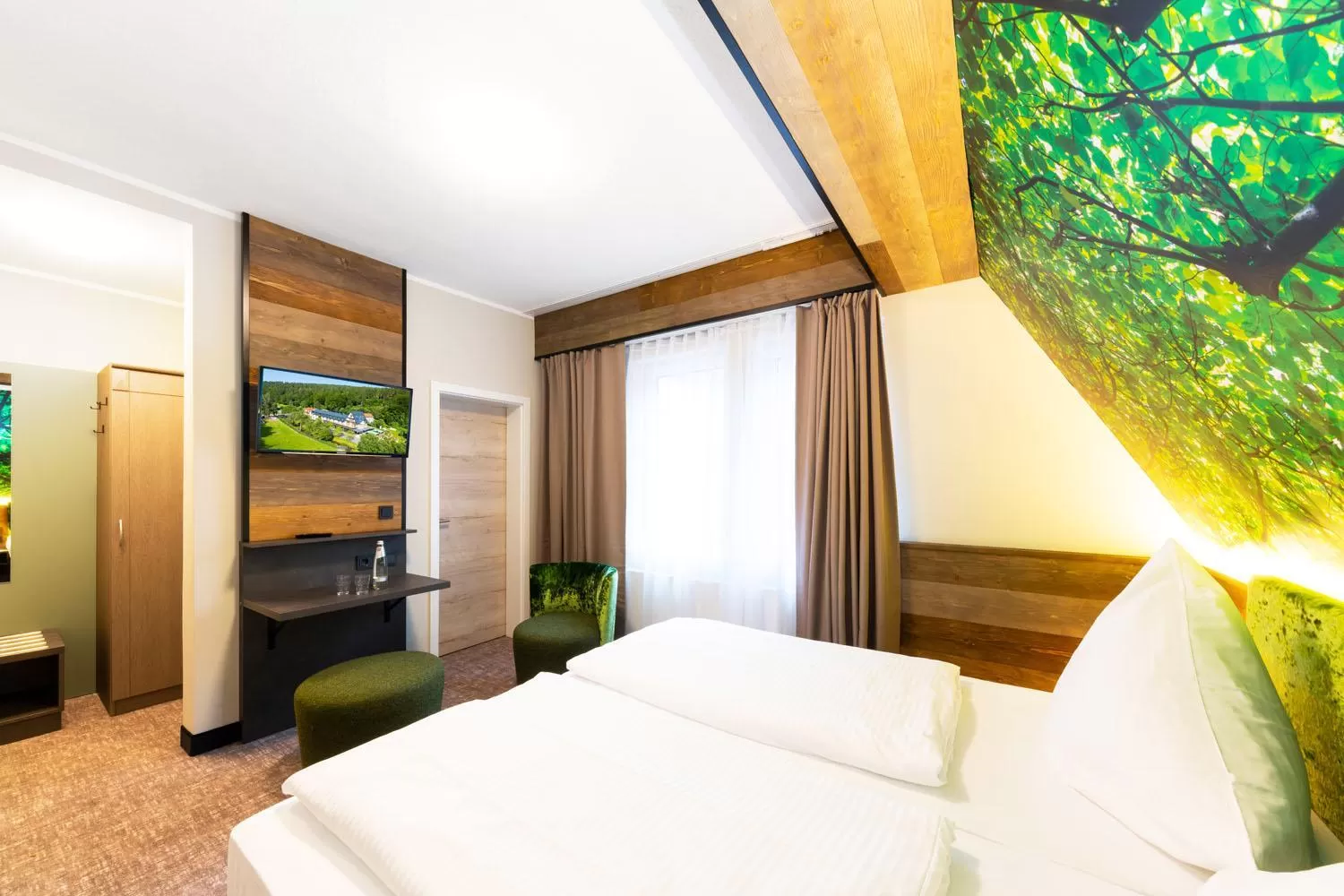 Photo of the whole room, Bed in Hotel Waldmühle