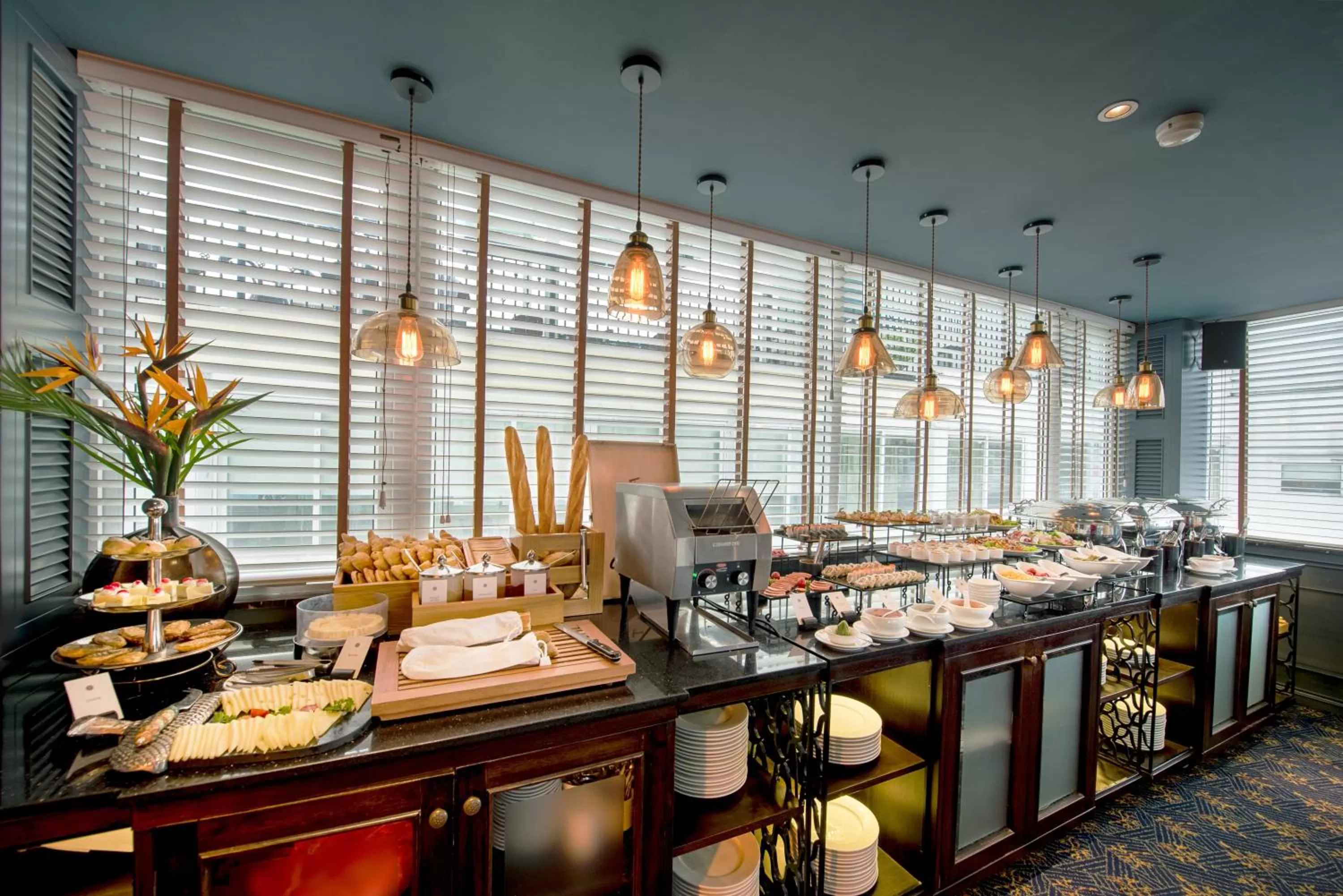 Buffet breakfast in La Nueva Boutique Hotel Hanoi & Spa