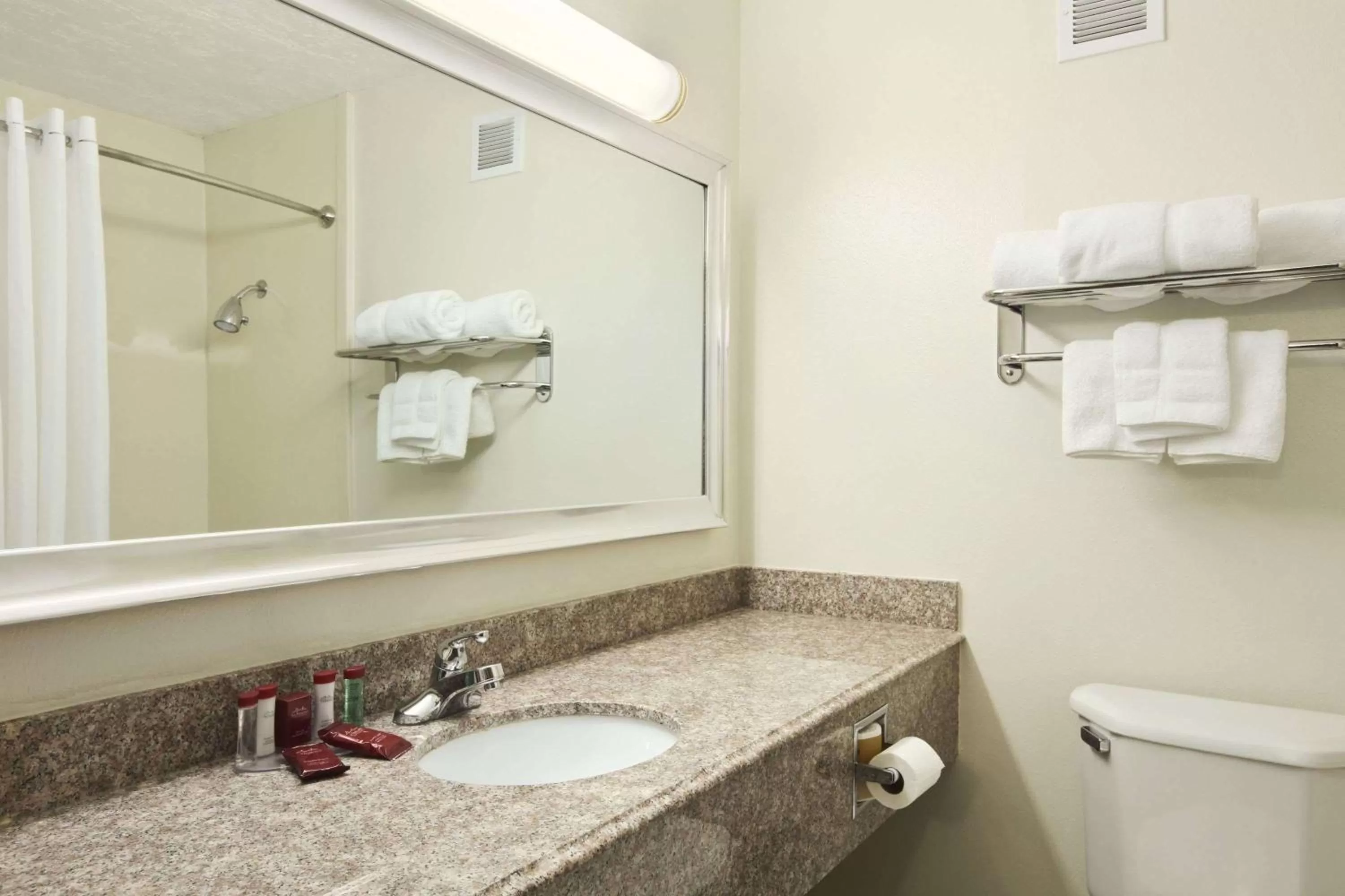 Bathroom in Ramada by Wyndham Tulsa