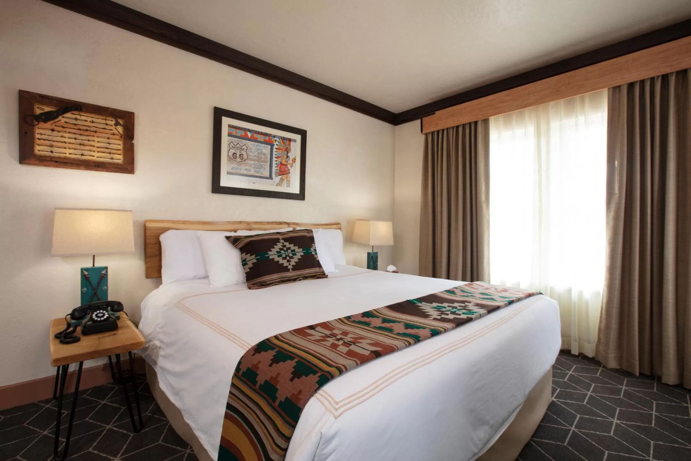 Bedroom, Bed in Hotel El Rancho