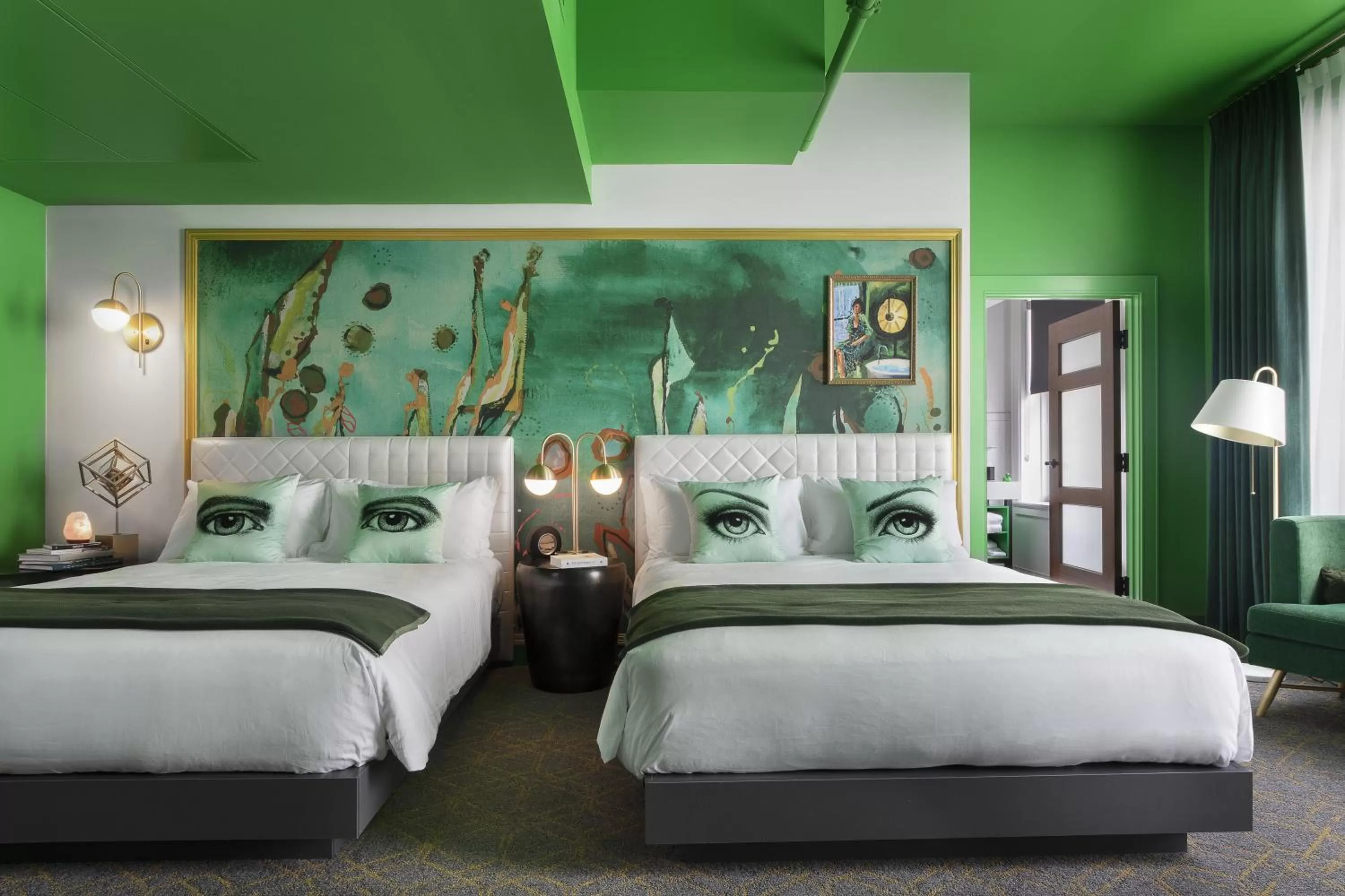 Bedroom, Bed in Angad Arts Hotel St Louis, Tapestry Collection by Hilton