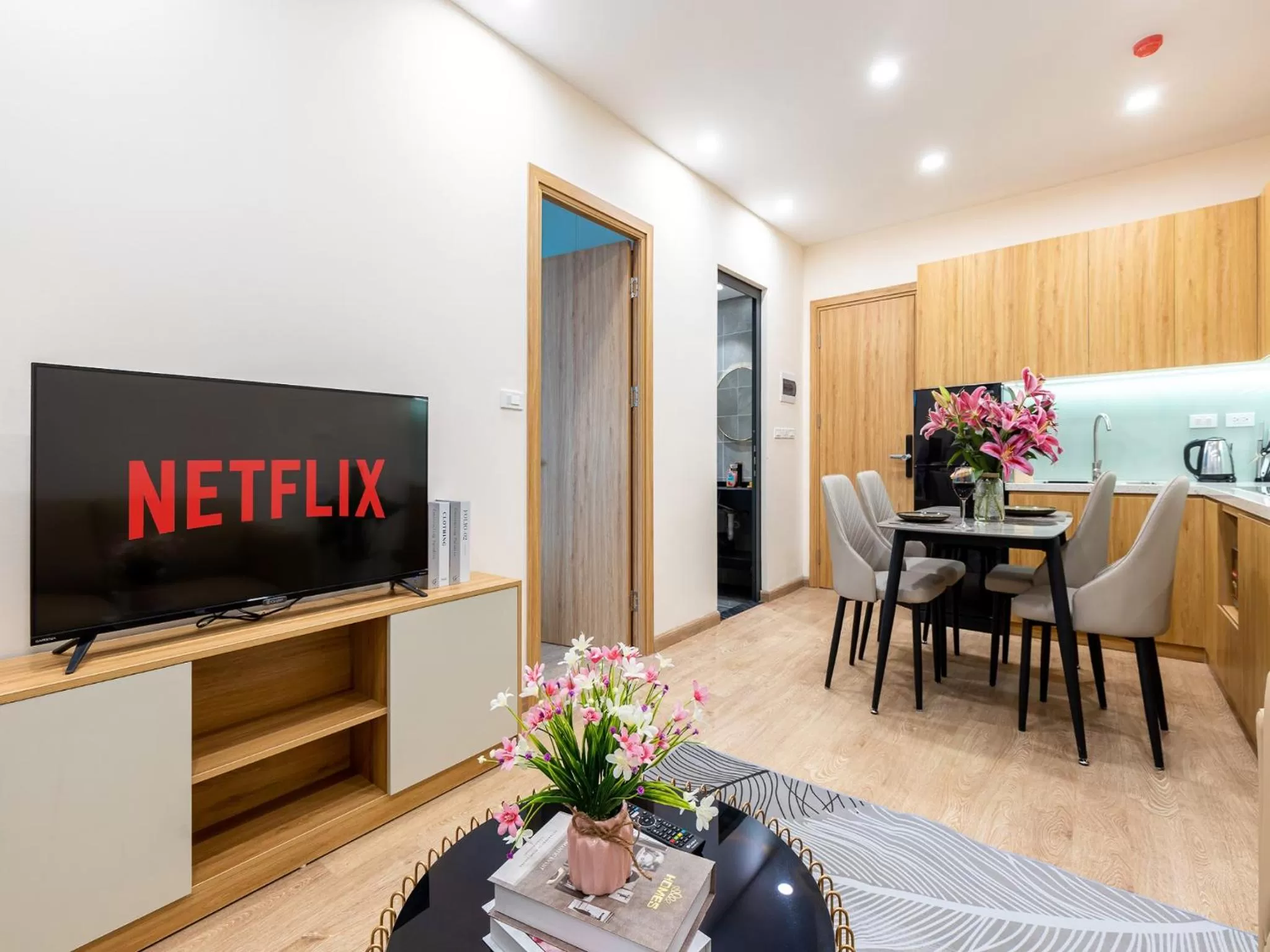 Seating area in Yen Boutique Apartments