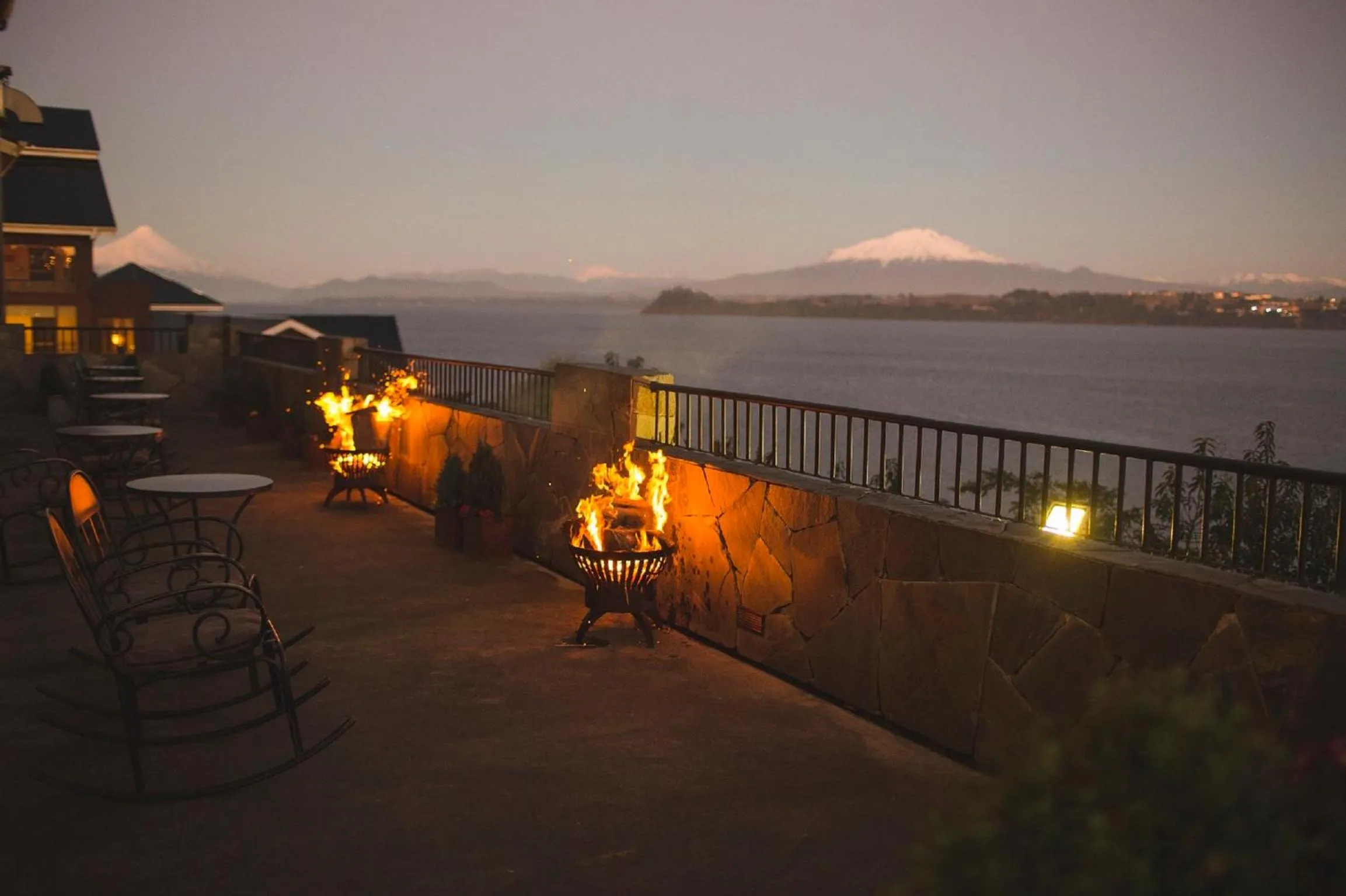 Balcony/Terrace in Hotel Cabaña Del Lago Puerto Varas