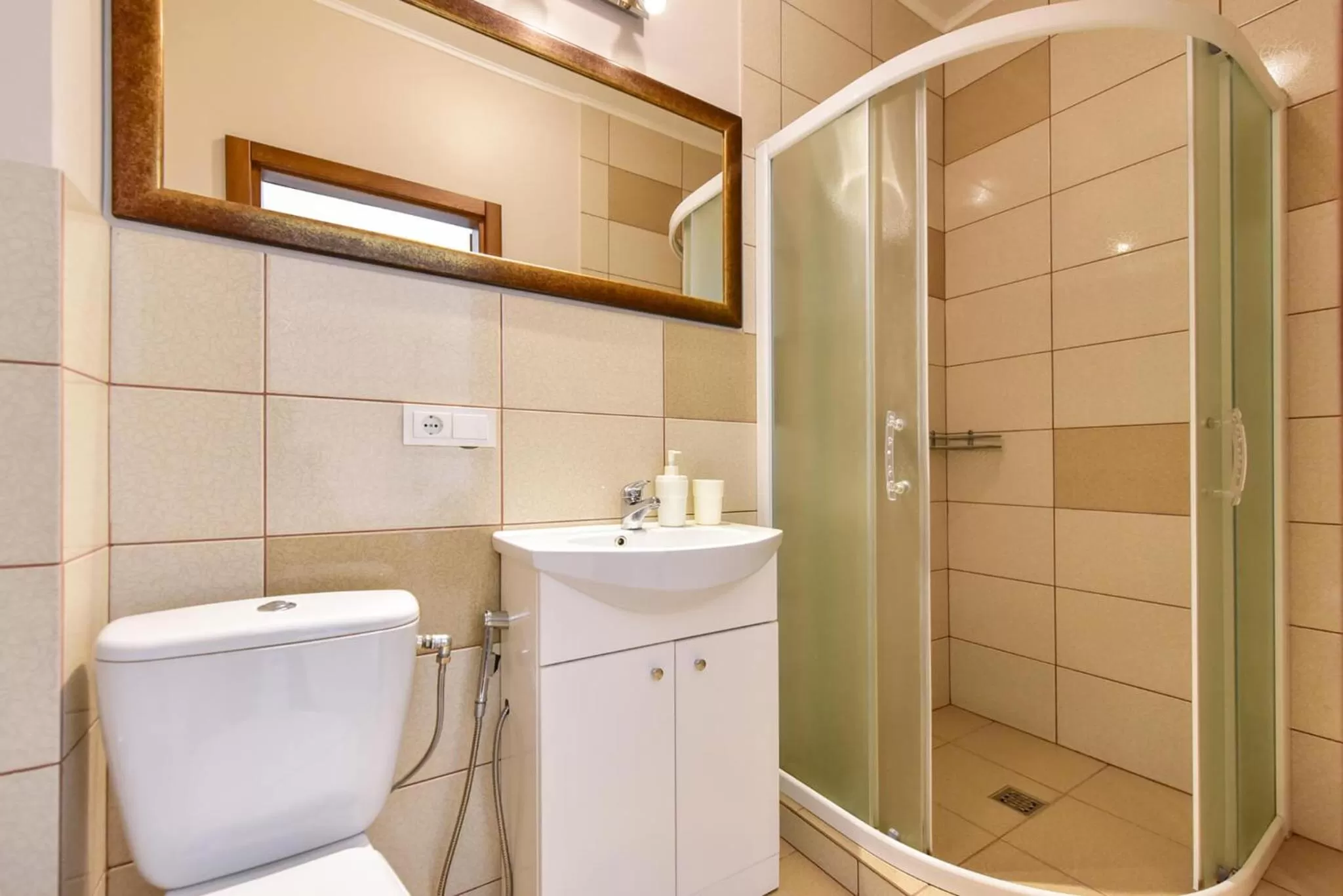 Bathroom in "Trakaitis" apartments in Villa