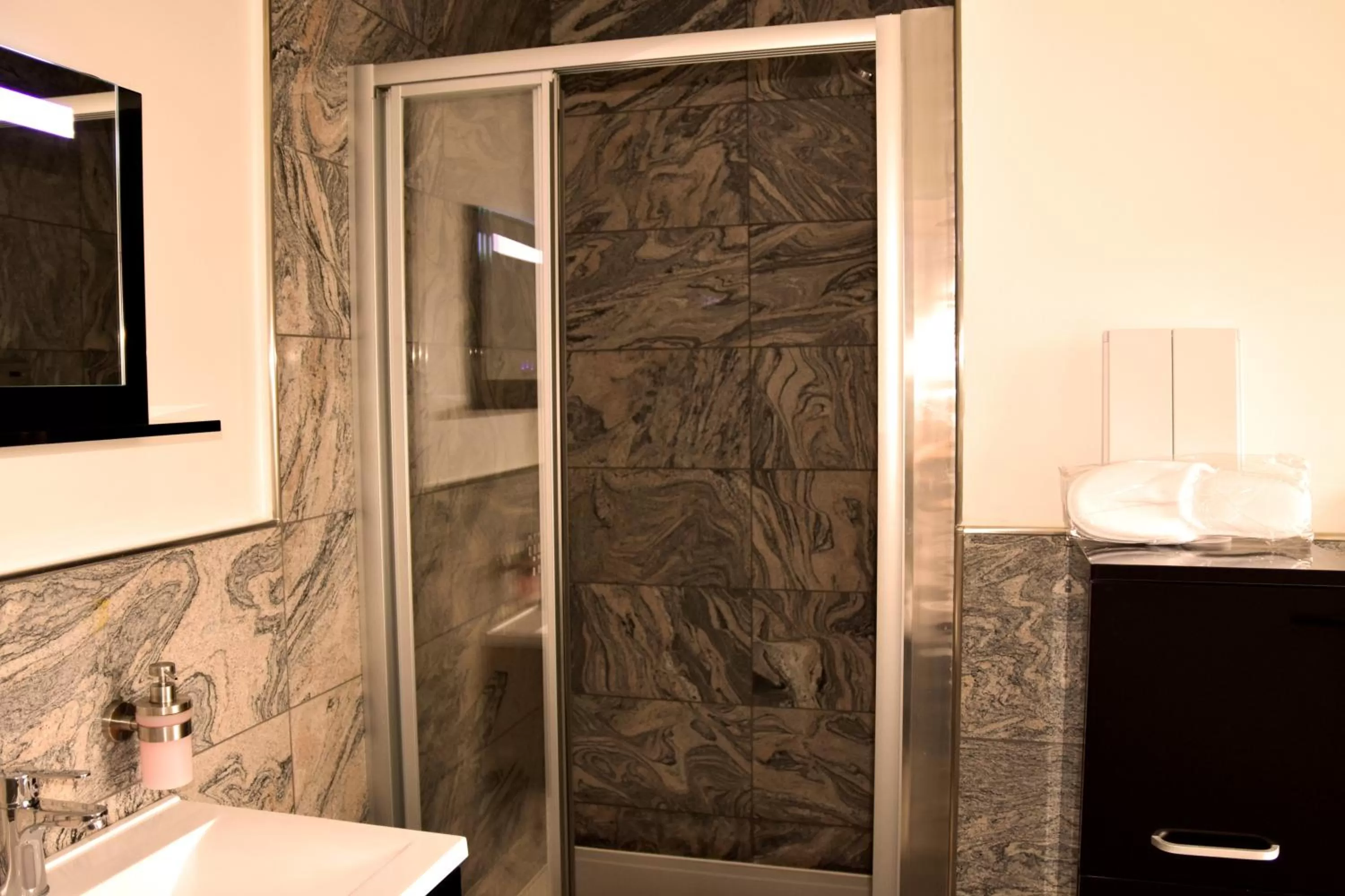 Shower in Hotel Walsroder Hof