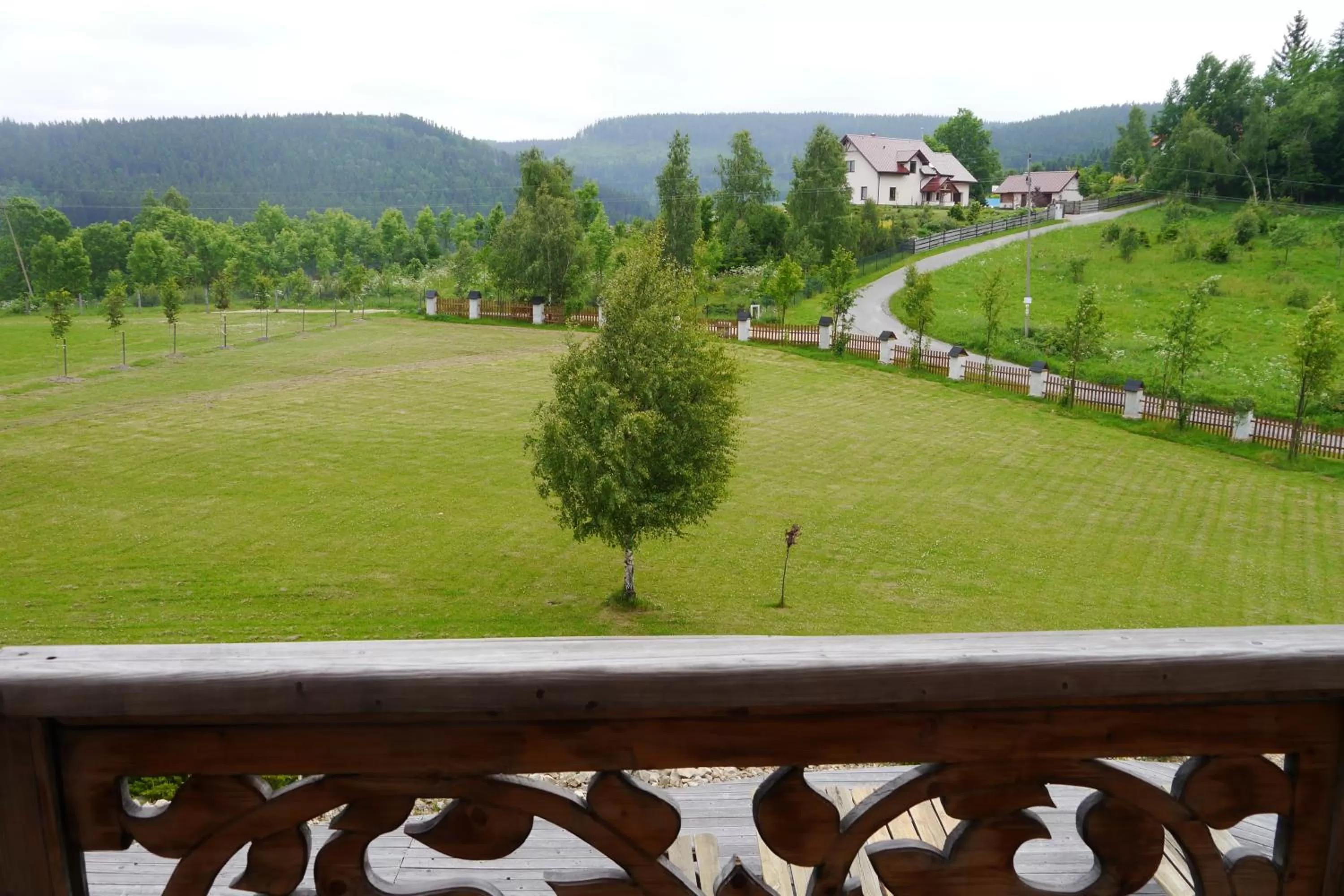Balcony/Terrace, Garden View in Góralski Dwór