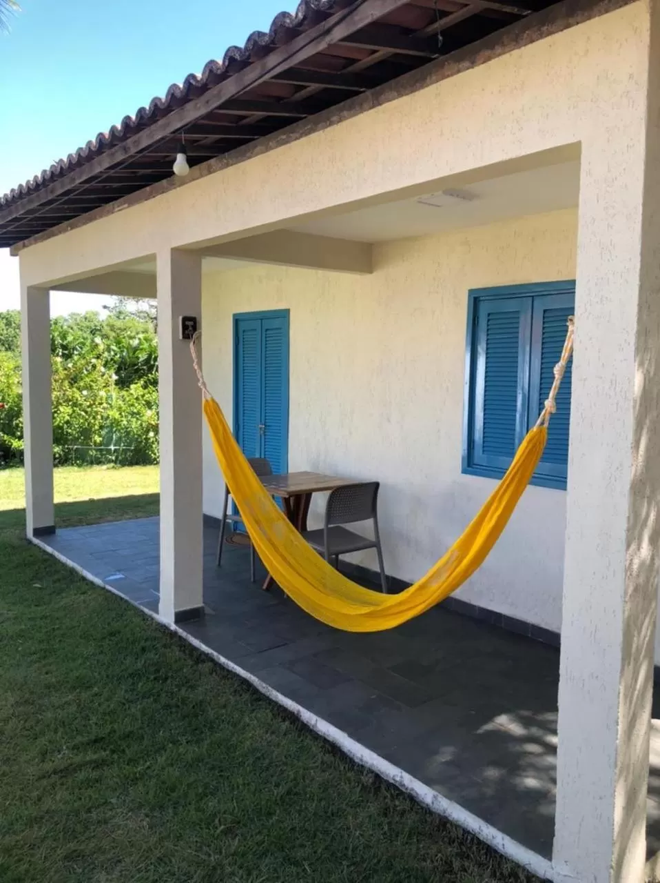 Patio in Catamaran Praia Chalés