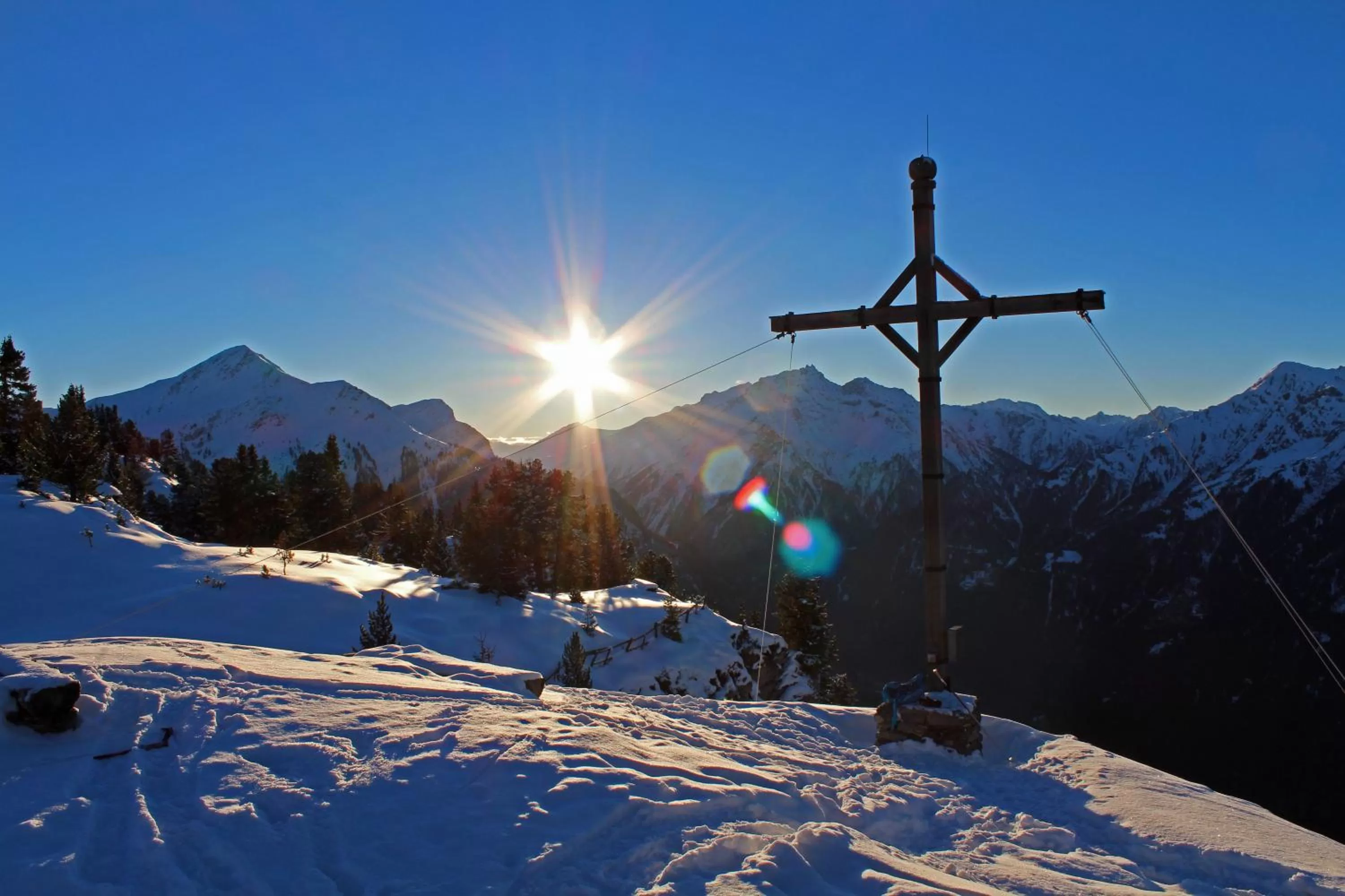 Natural landscape, Winter in Pension Fuchs
