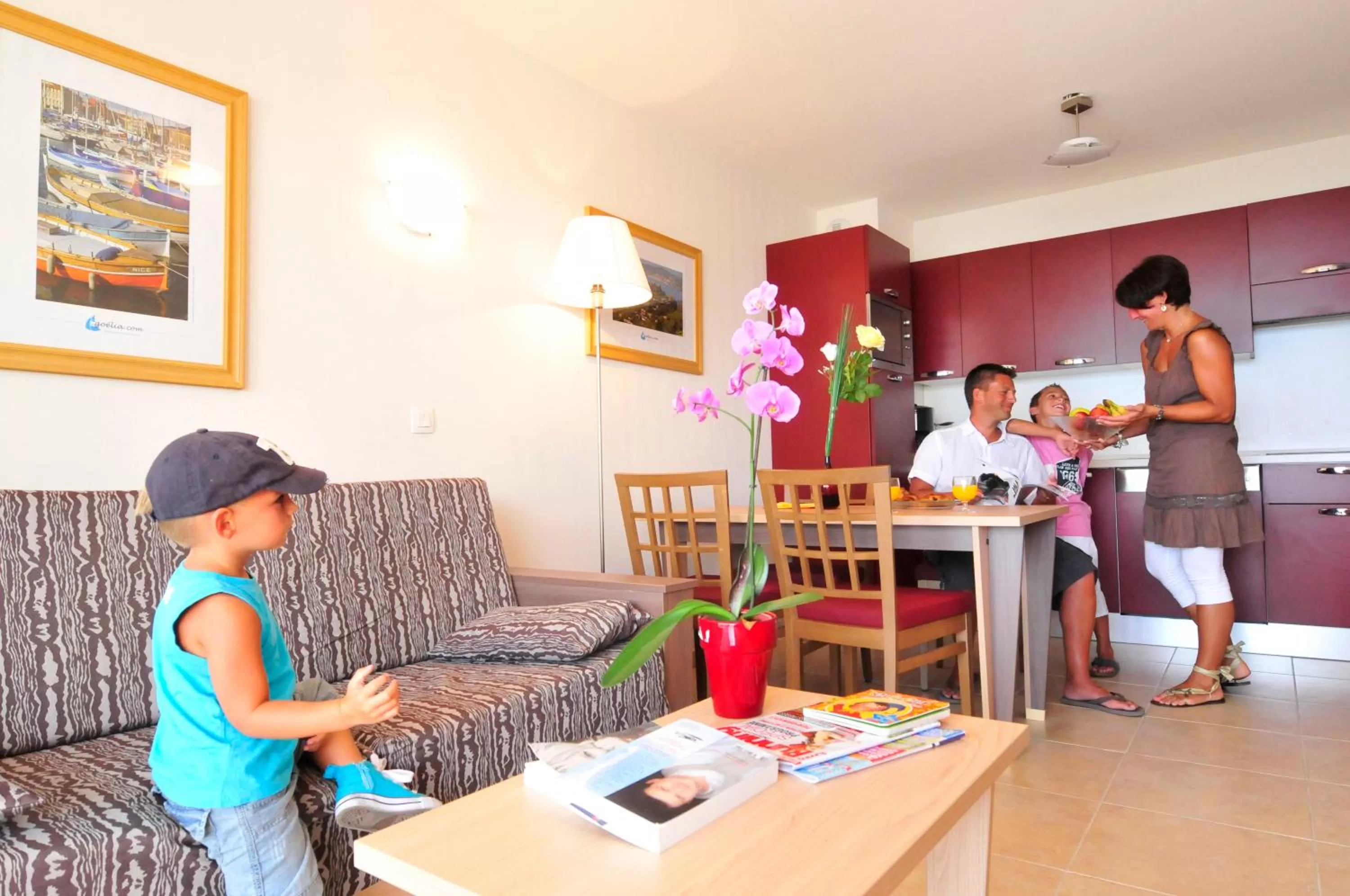 Living room in Résidence Goélia Royal Cap